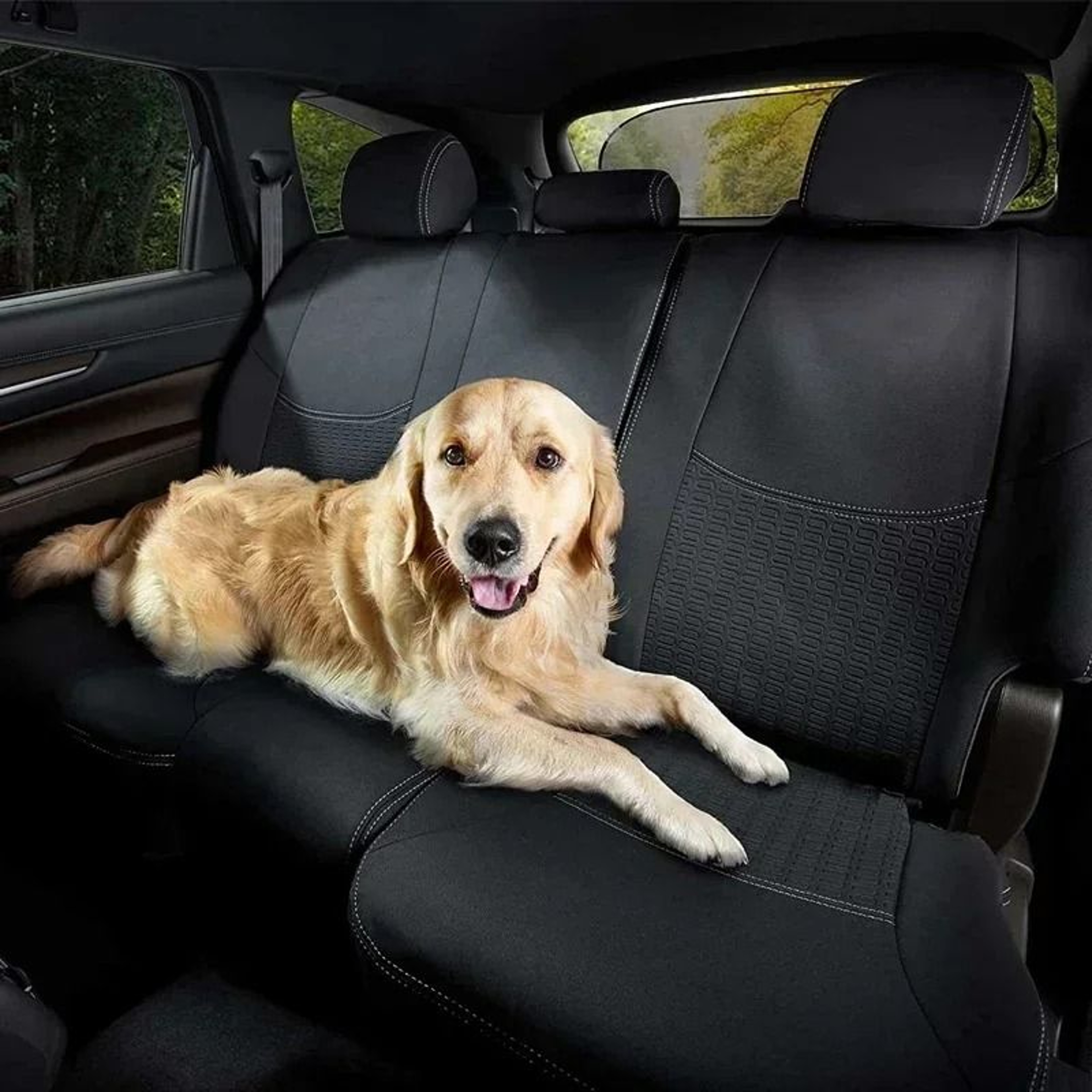Car Rear Window Sun Shade UV Protection Folding Mesh Sunshade With Suction Cups 4