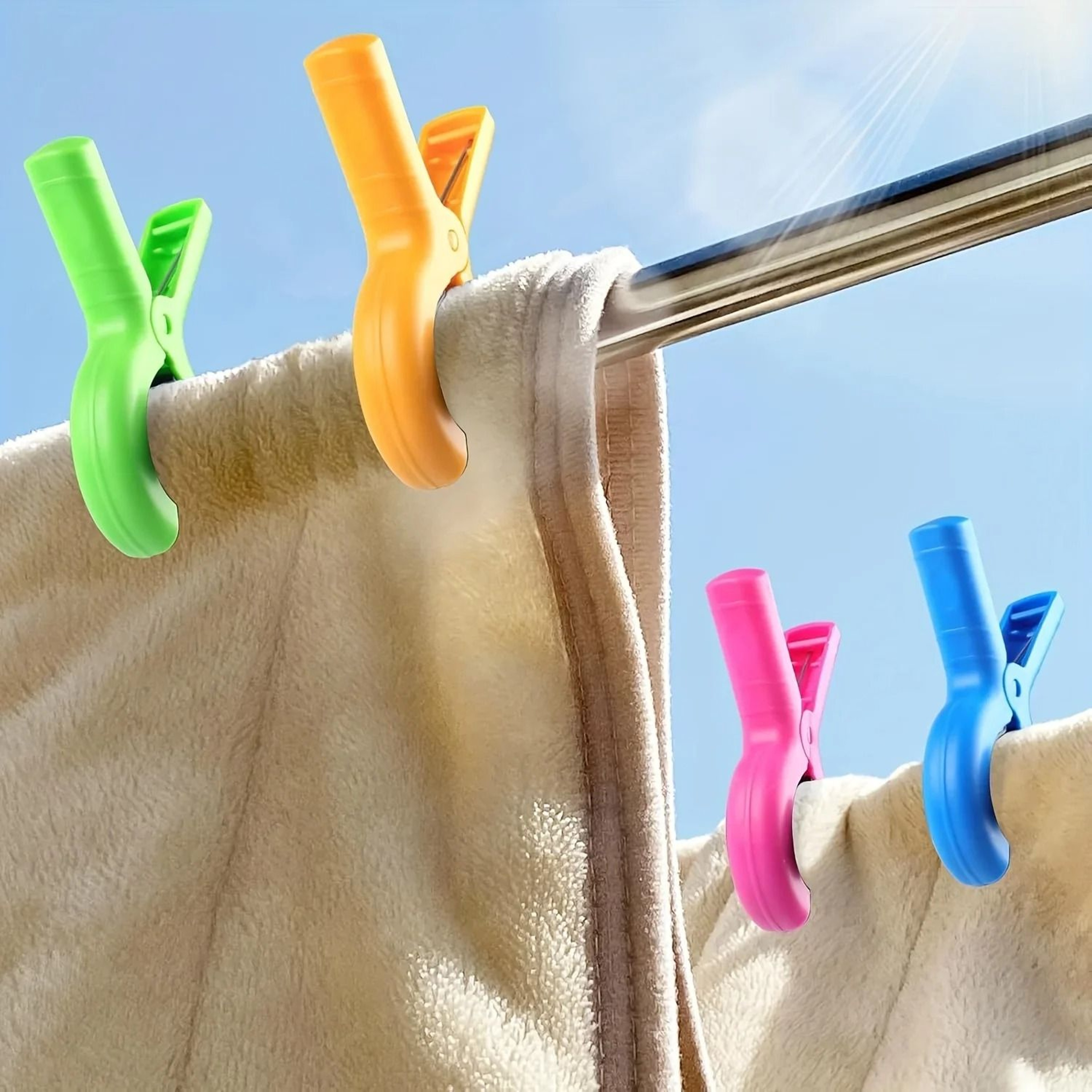 Heavy Duty Beach Towel Clips For Chairs And Loungers Secure Towel Holder Clips 7