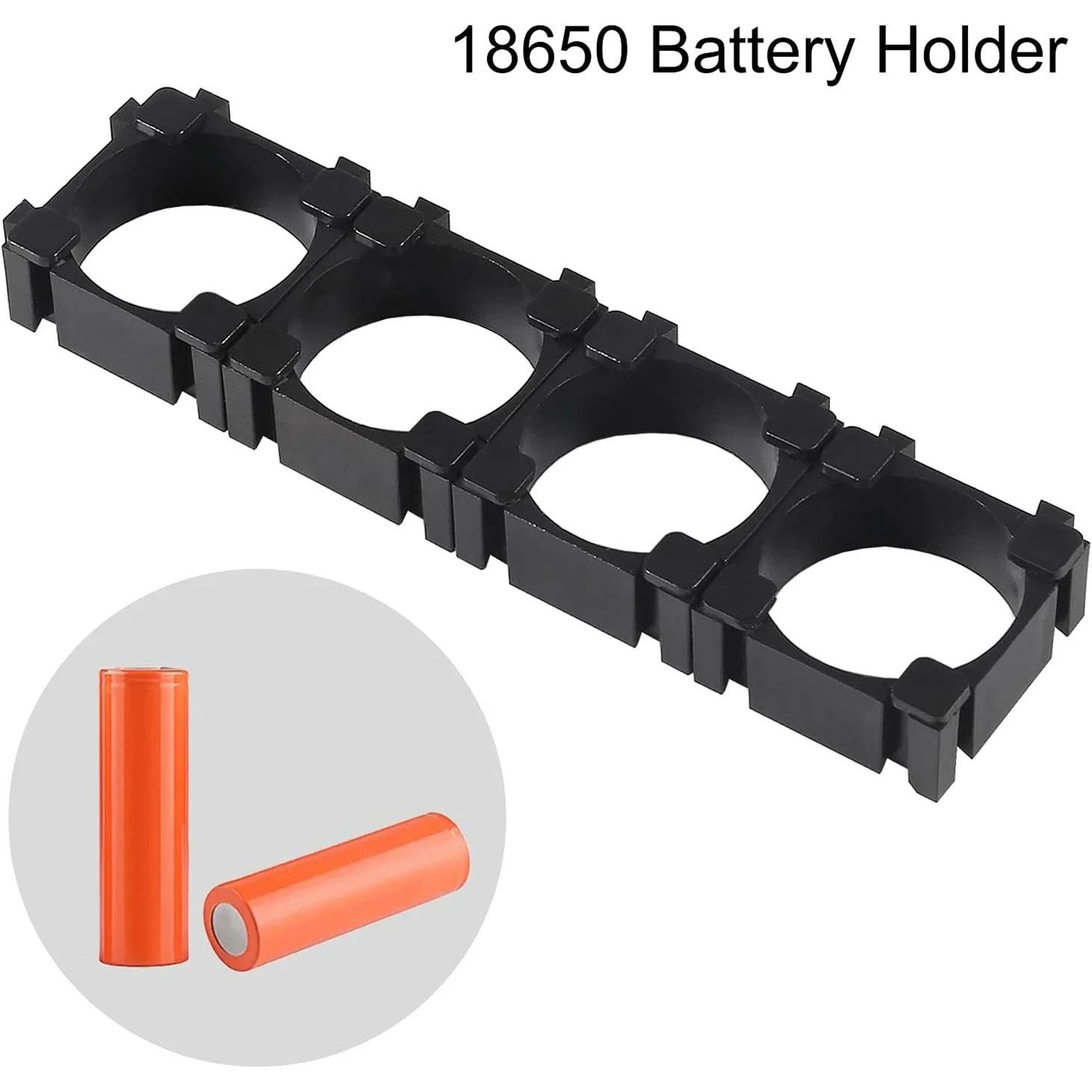 100 Pcs 18650 Battery Holder Plastic Battery Pack Bracket For DIY Projects 2