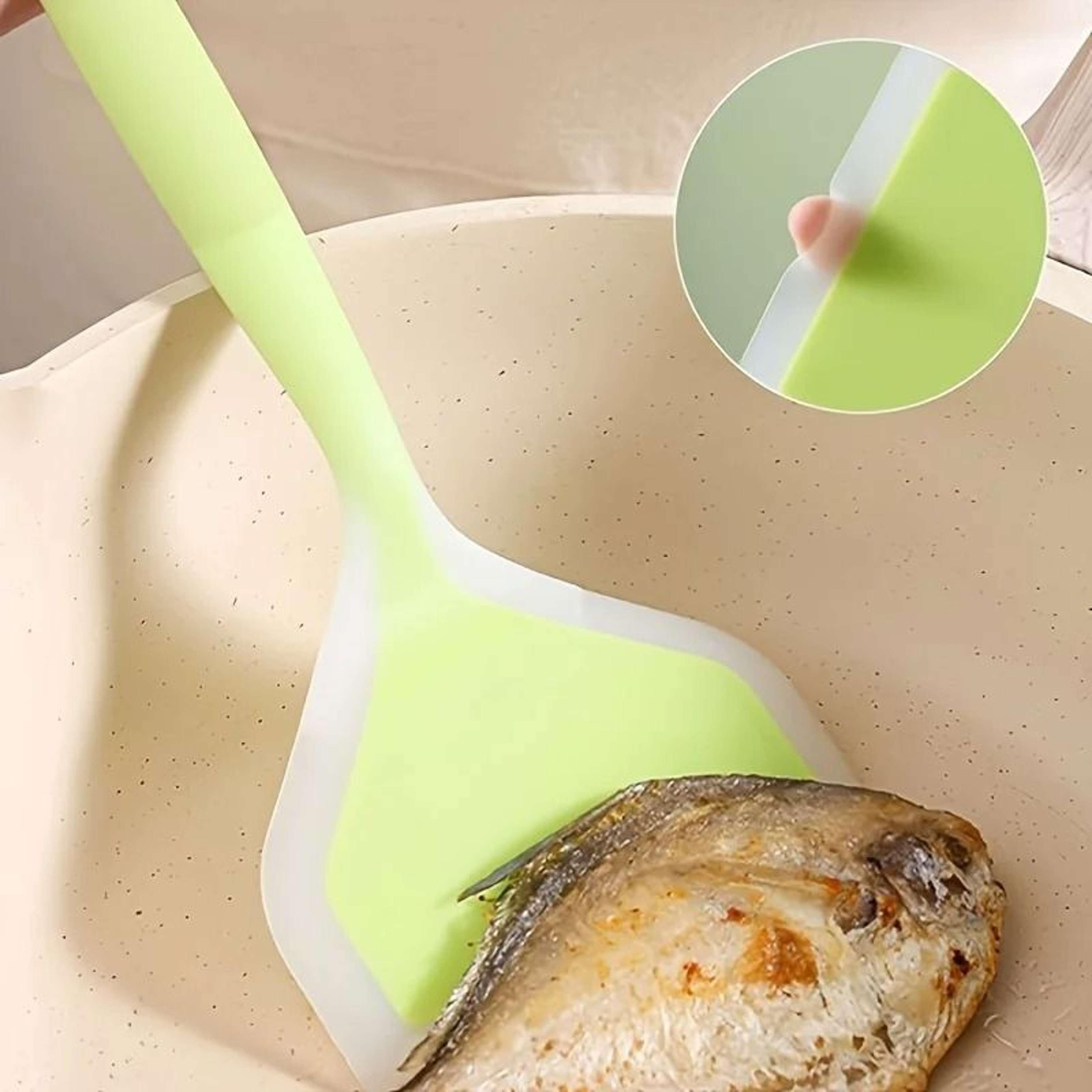Silicone Spatula Heat Resistant Non Stick Kitchen Cooking Utensil 0