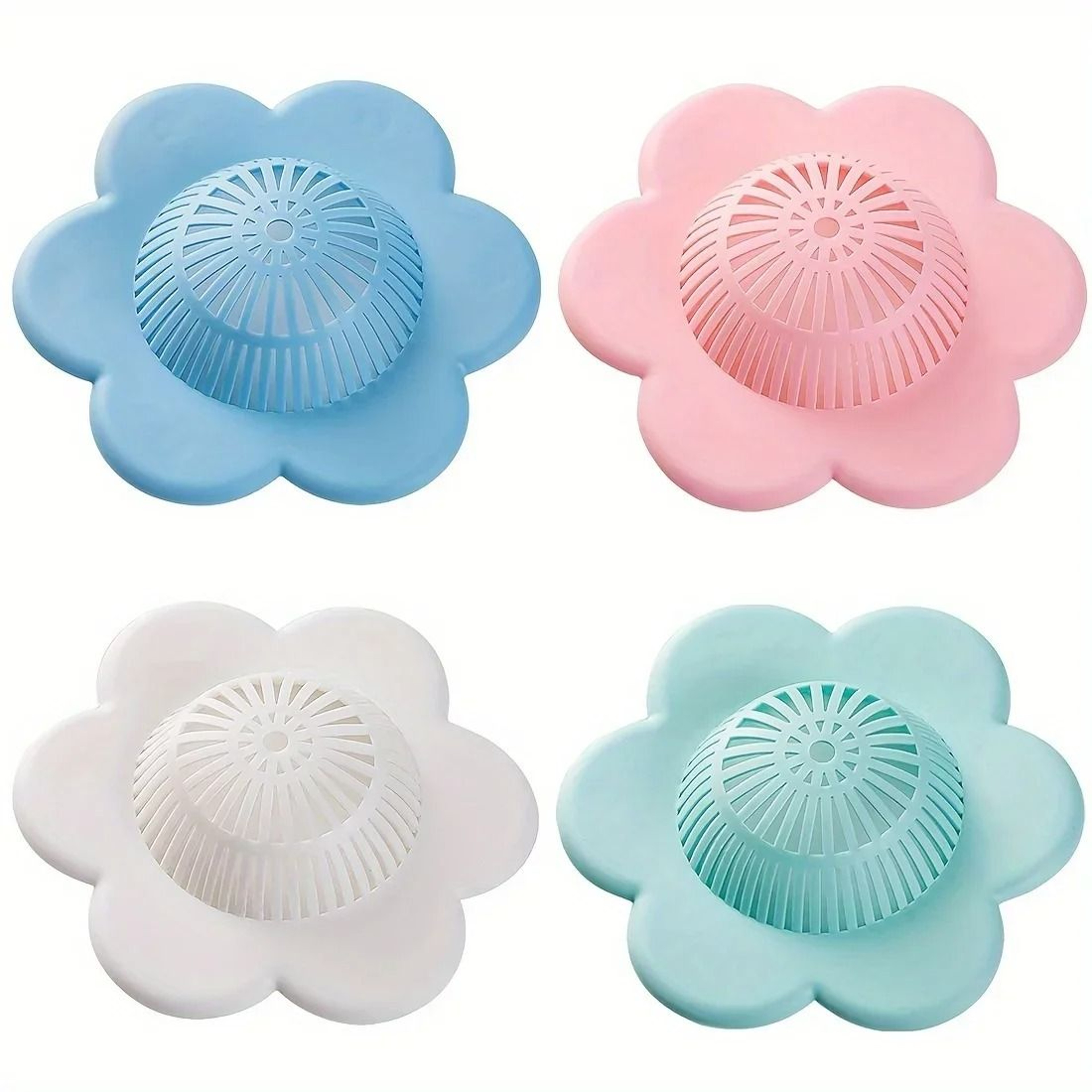 Silicone Hair Catcher Drain Cover Shower And Bathtub Hair Stopper 0