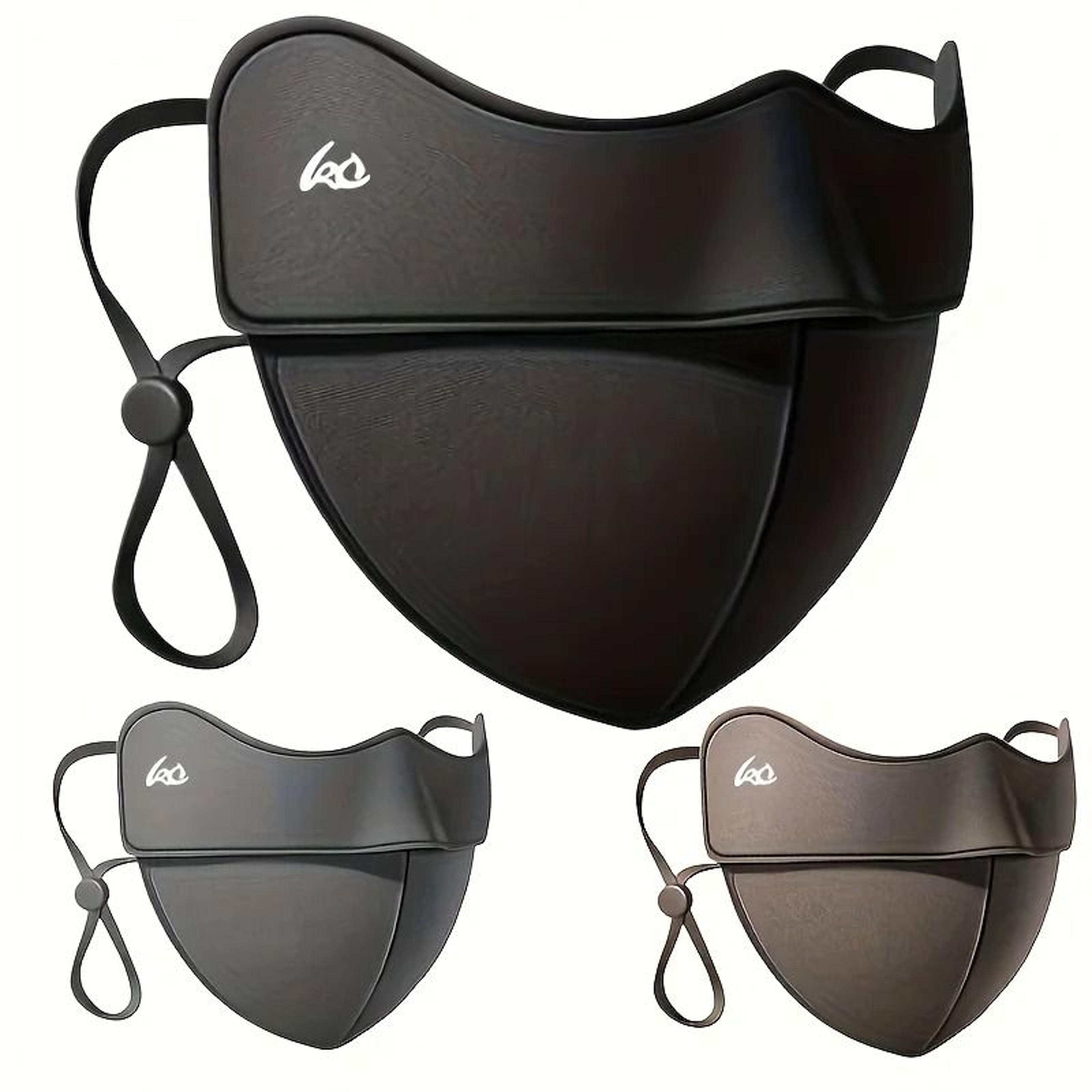 Womens Windproof Warm Face Mask With Ear Hooks Thick 3D Nylon Design 0