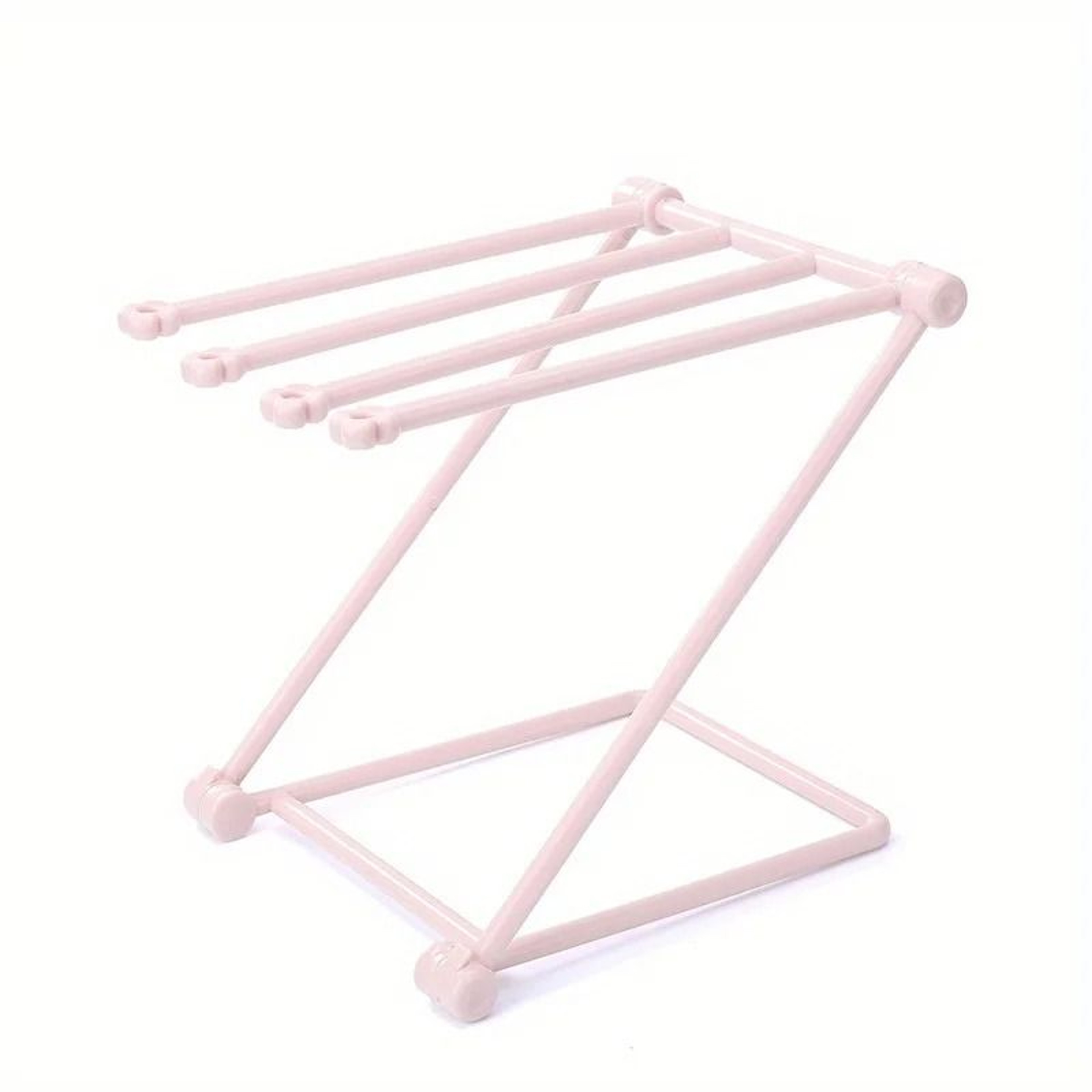 Foldable Kitchen Towel Rack Vertical Dish Cloth Drying Stand For Countertops 3