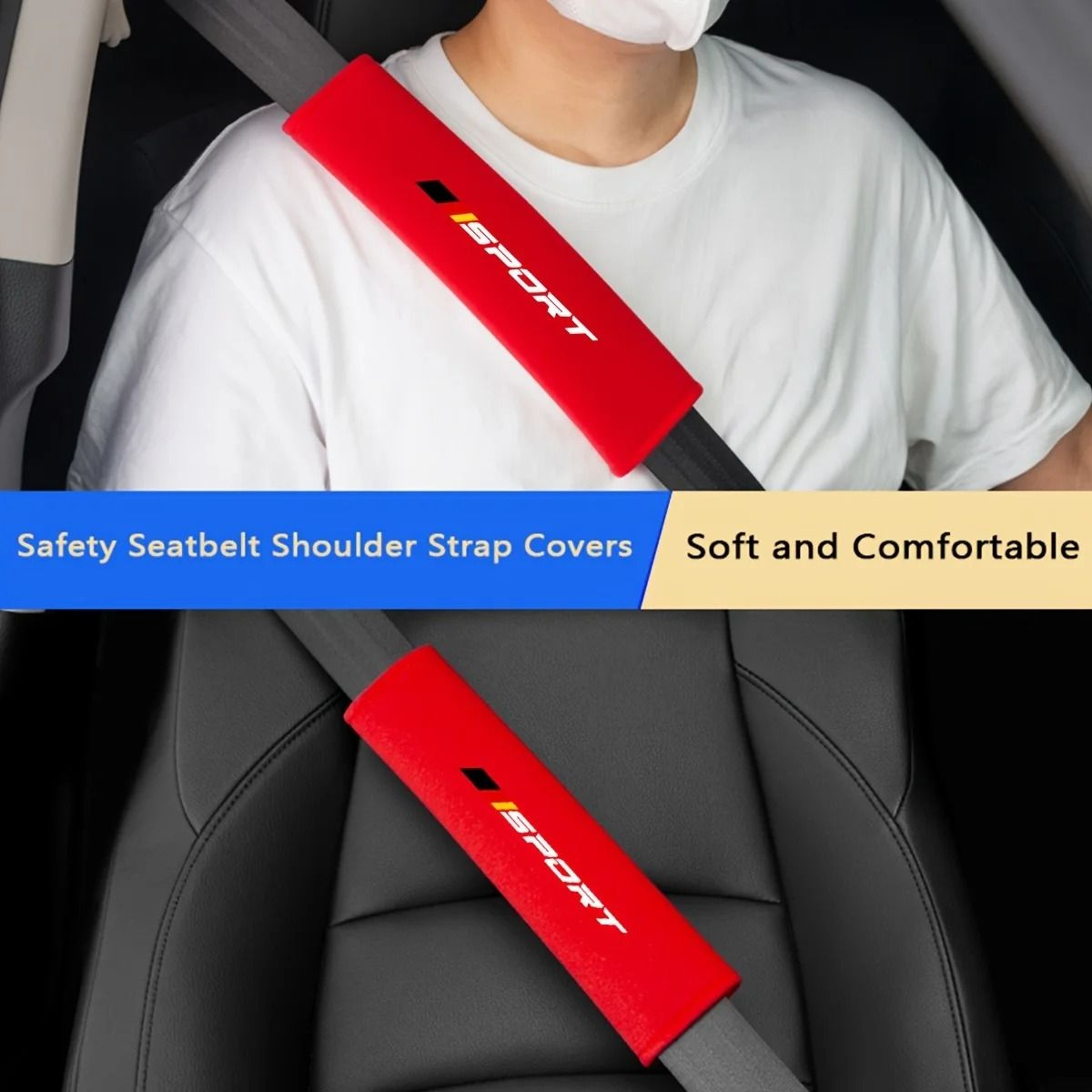 Plush Car Seat Belt Pads Set Of 2 Universal Soft Shoulder Strap Cushions 6