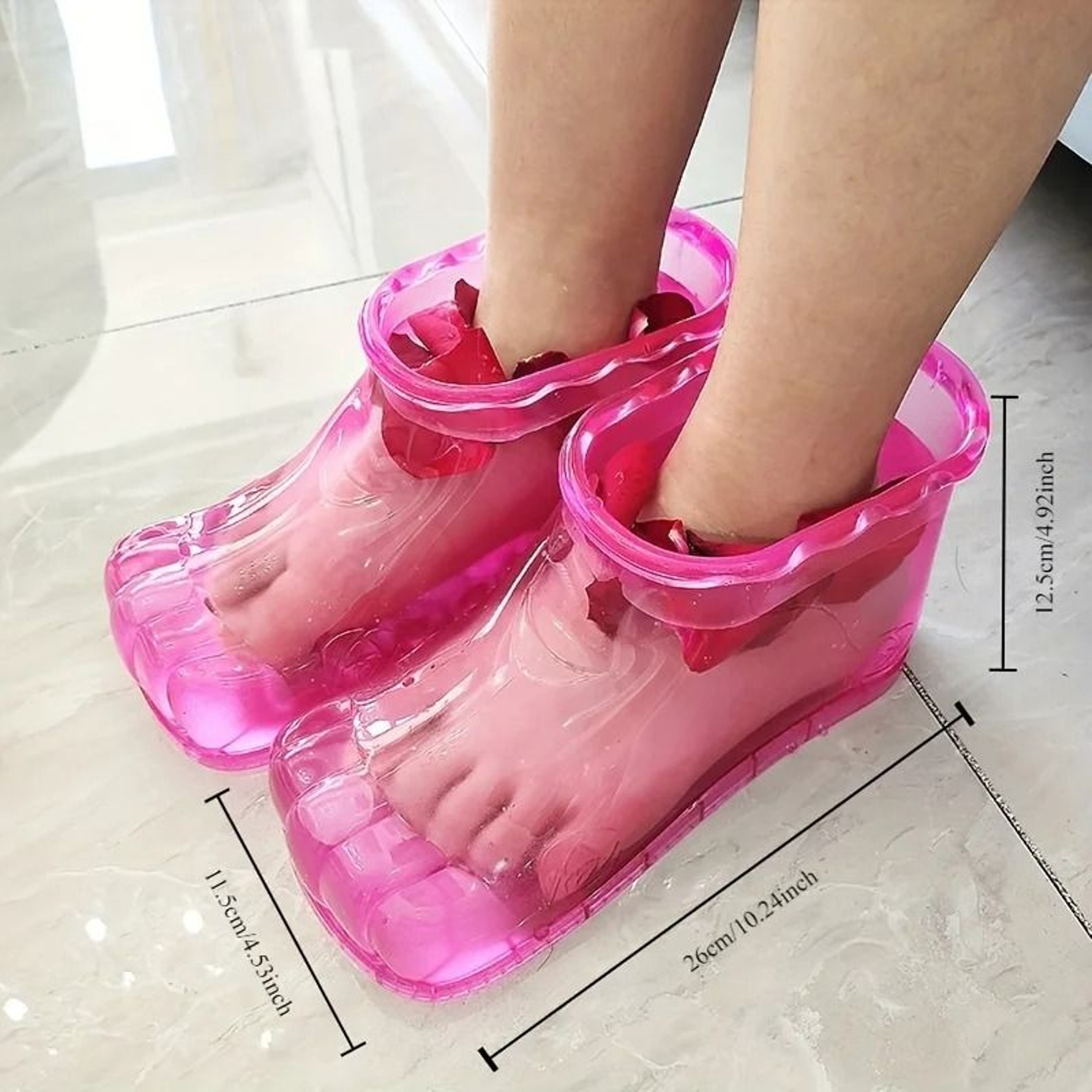 Portable Foldable Foot Spa Bath Wearable Foot Soaking Basin For Home And Travel 4