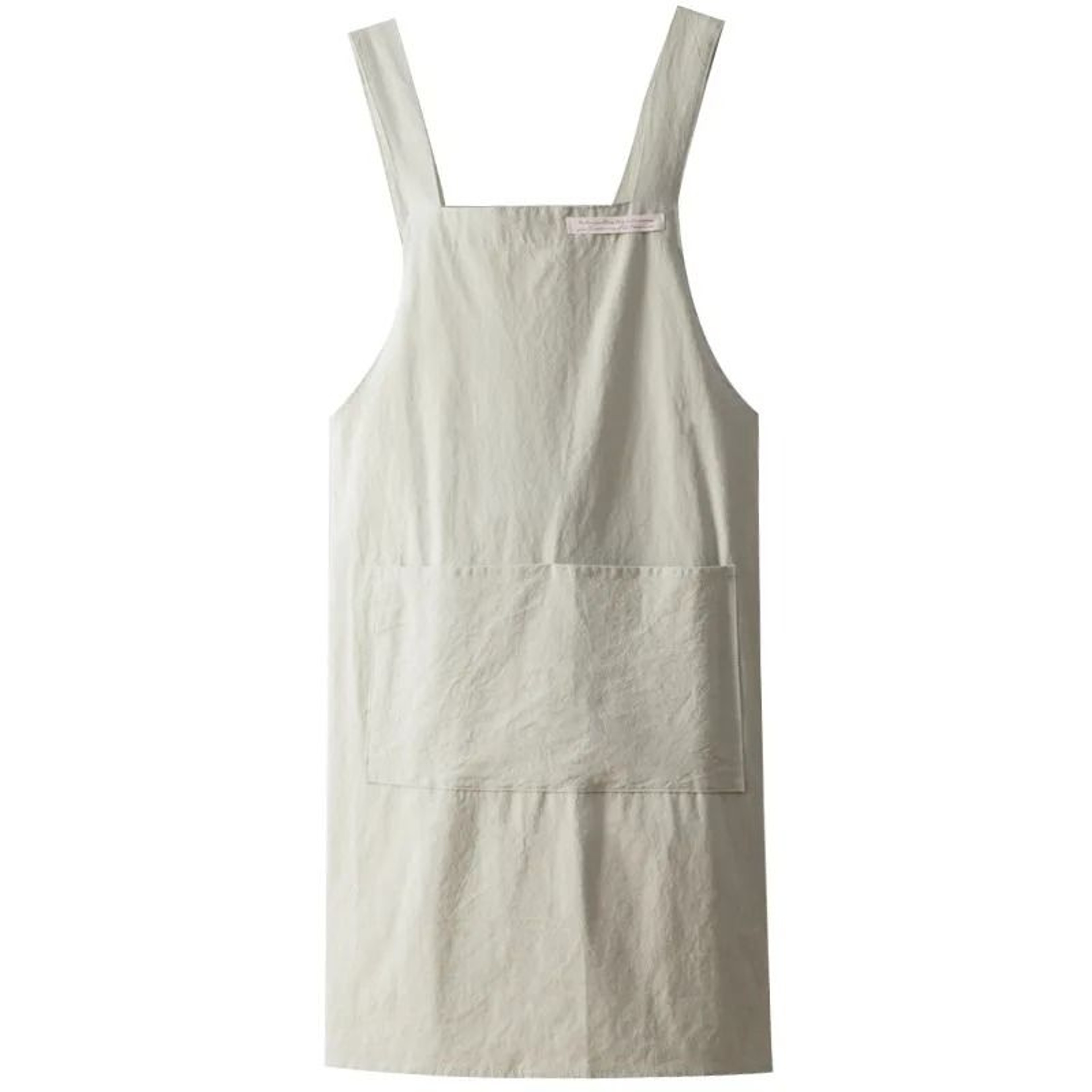 Cotton Linen Tie Free Apron Retro Work Coverall For Kitchen And Crafts 0