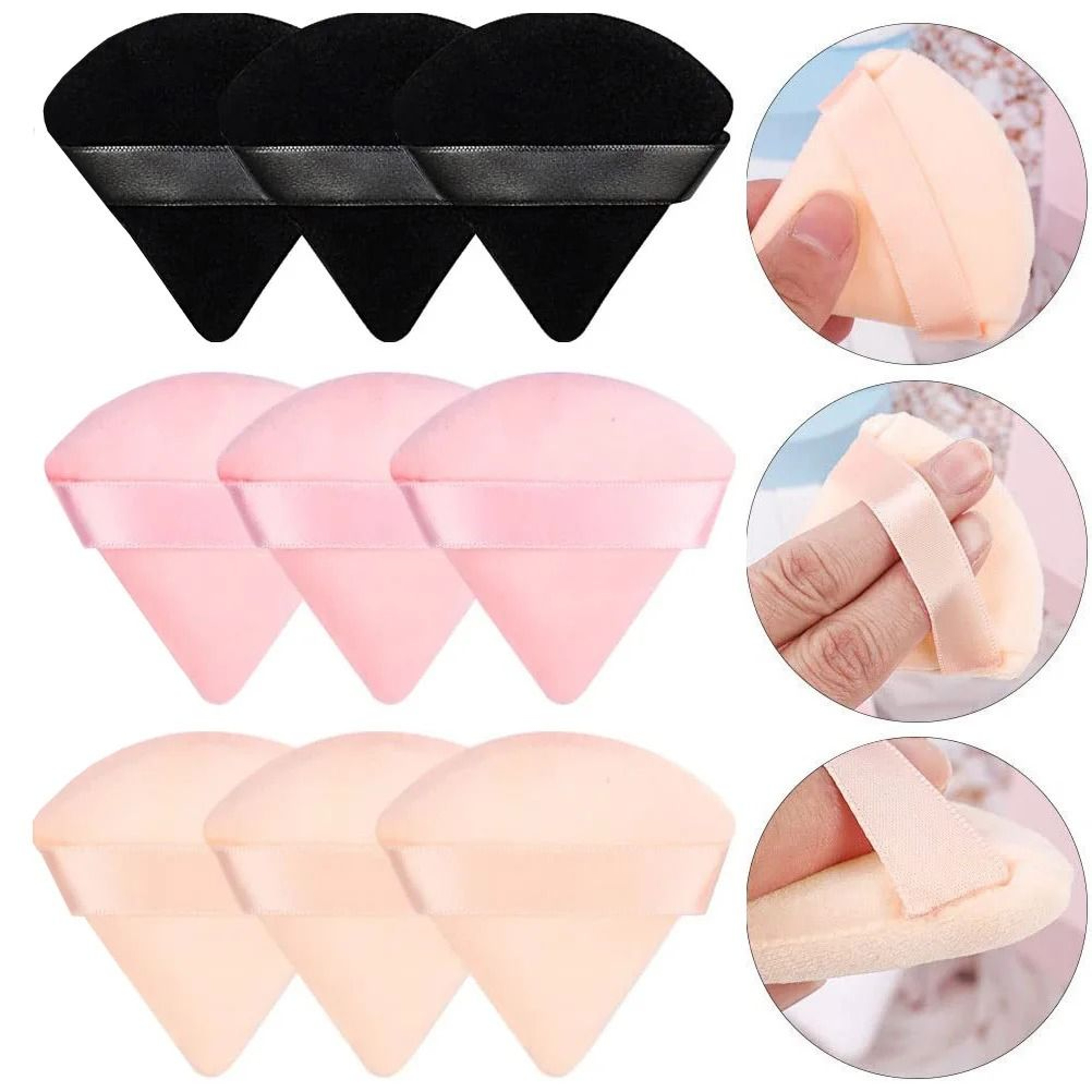Soft Velvet Makeup Powder Puff Washable Face Sponge 0