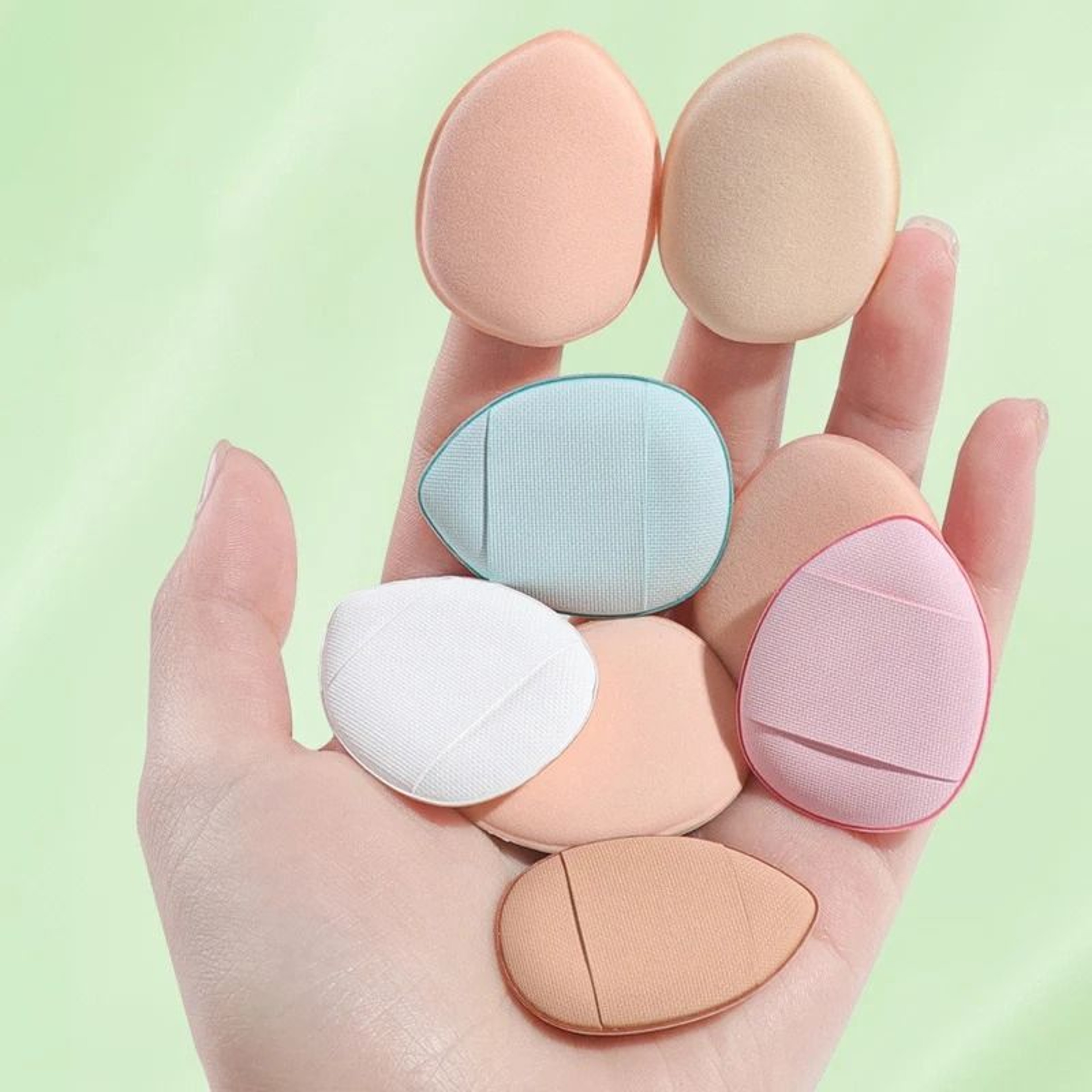 Mini Finger Puff Foundation Sponge Air Cushion Makeup Applicator 8