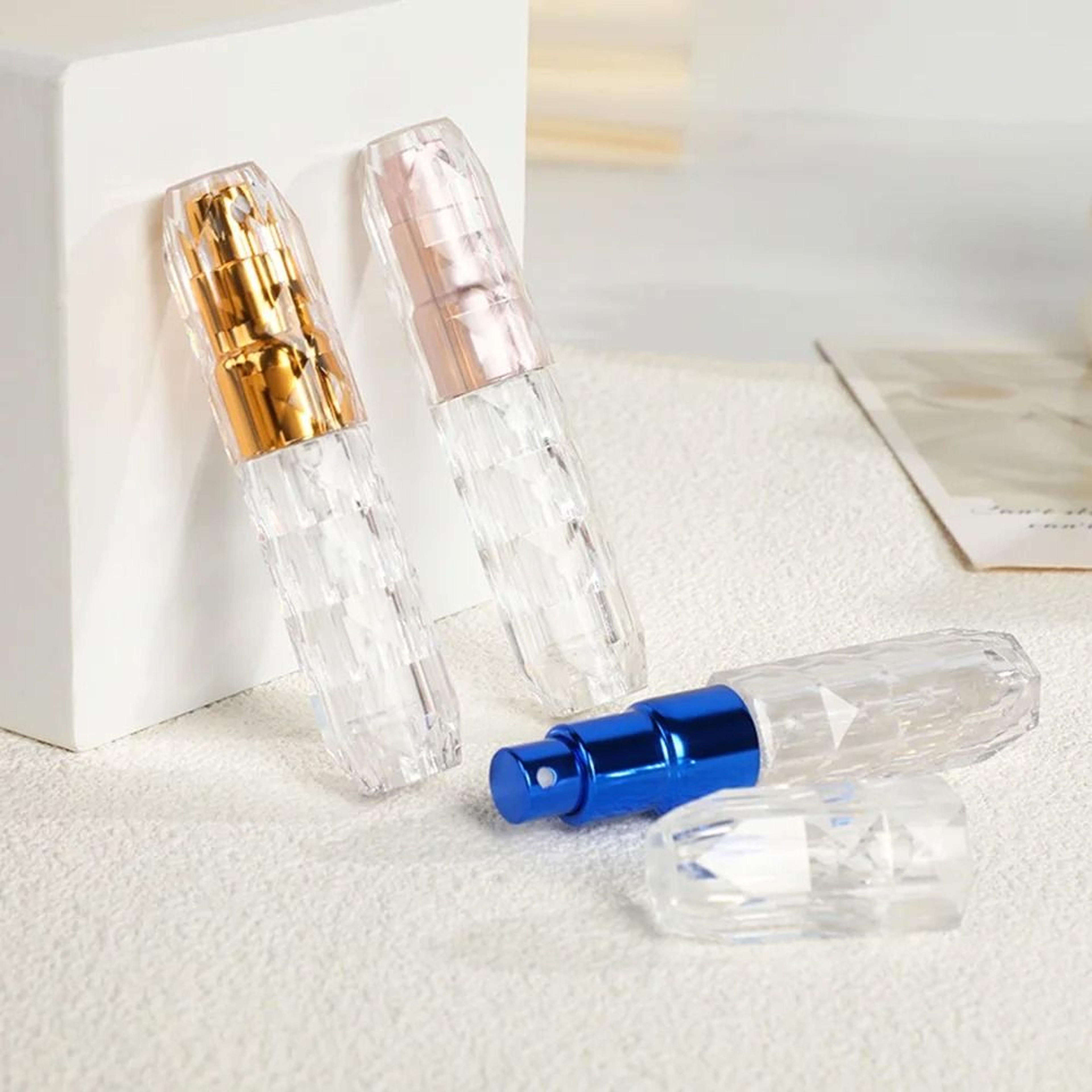 Crystal Mini Refillable Perfume Spray Bottle Travel Atomizer 7
