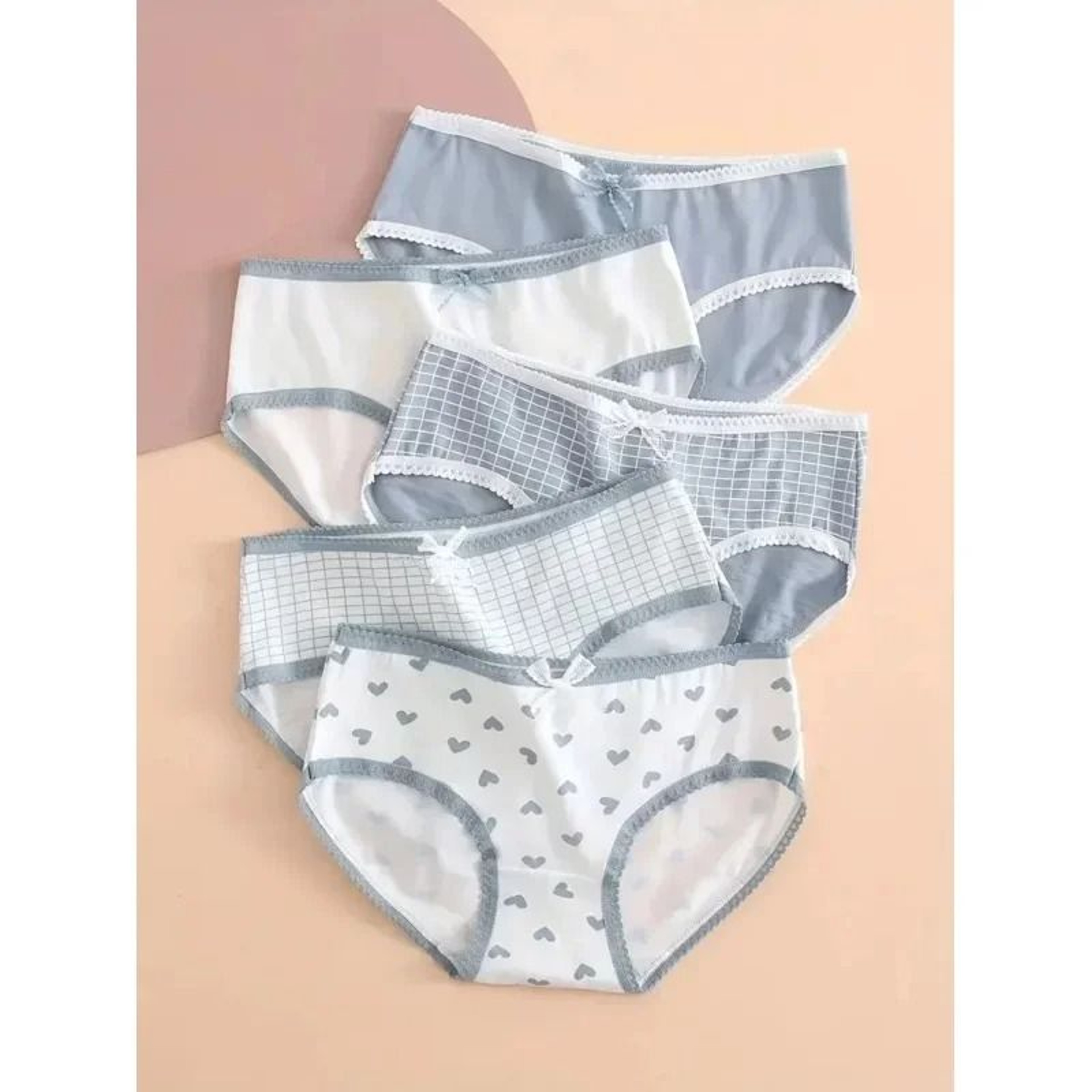 High Waist Cotton Panties Set Breathable Plus Size Ladies Underwear 0
