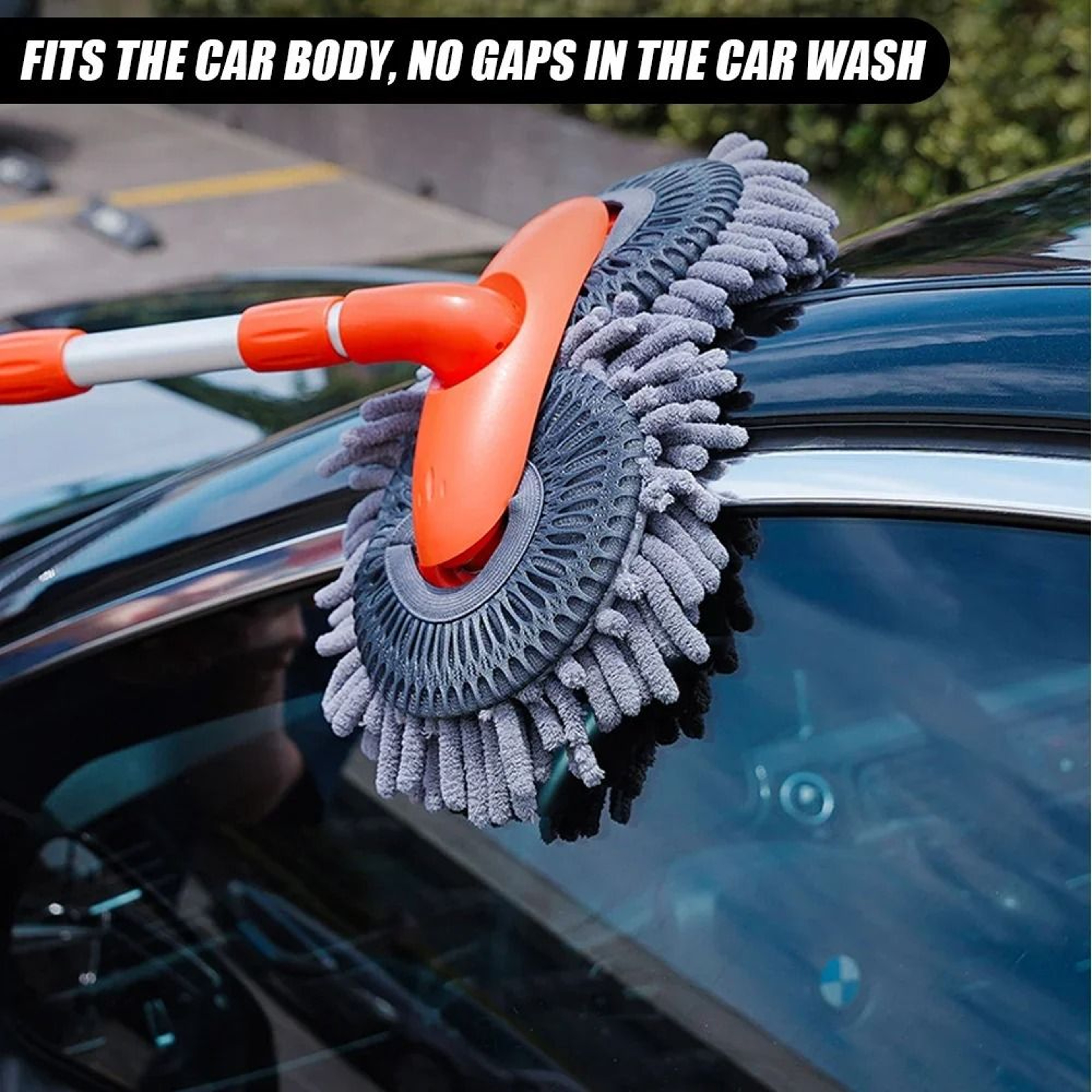 Extendable Chenille Car Wash Mop Brush Foam Cleaner Tool 6