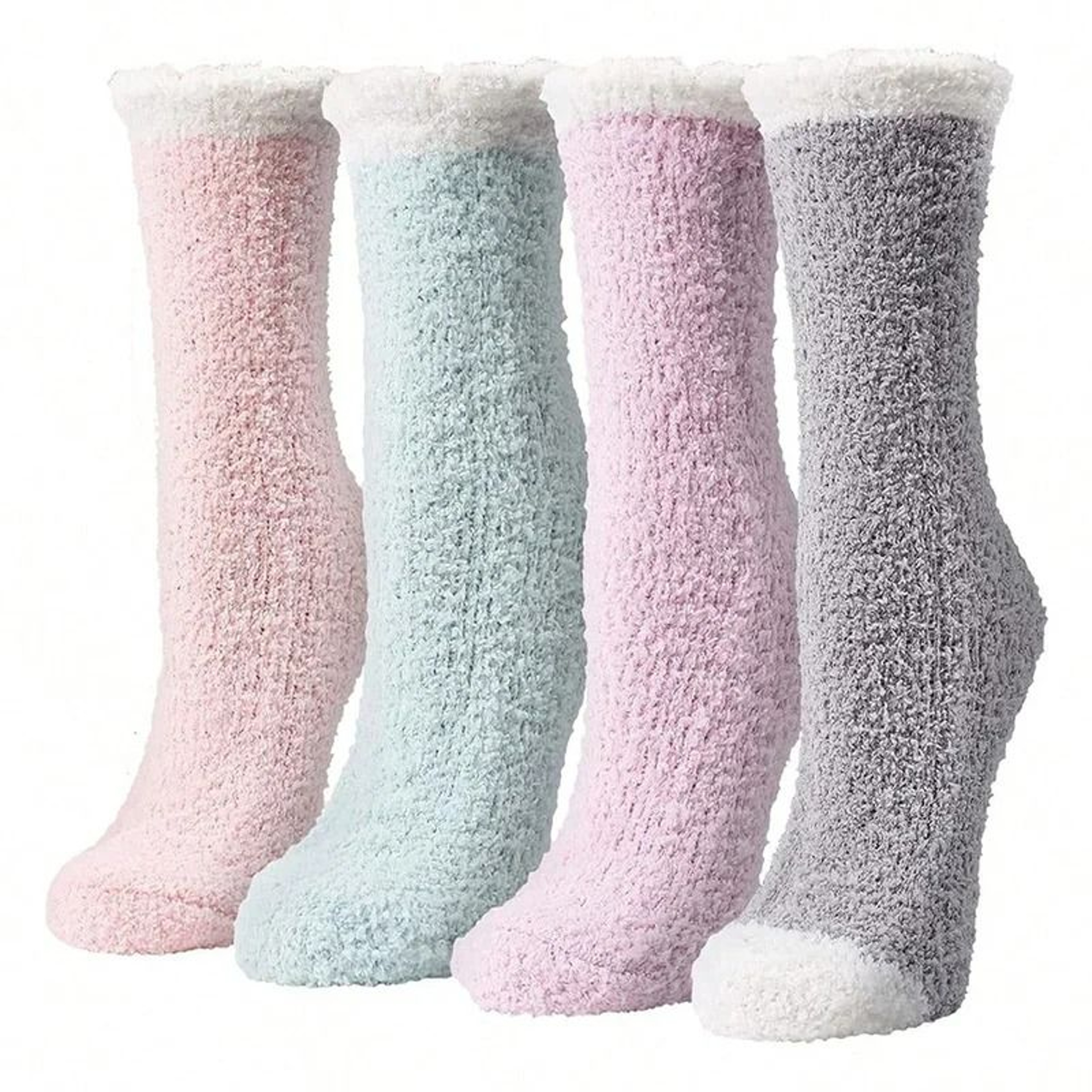 Womens Fuzzy Winter Socks Thick Thermal Slipper Set 1