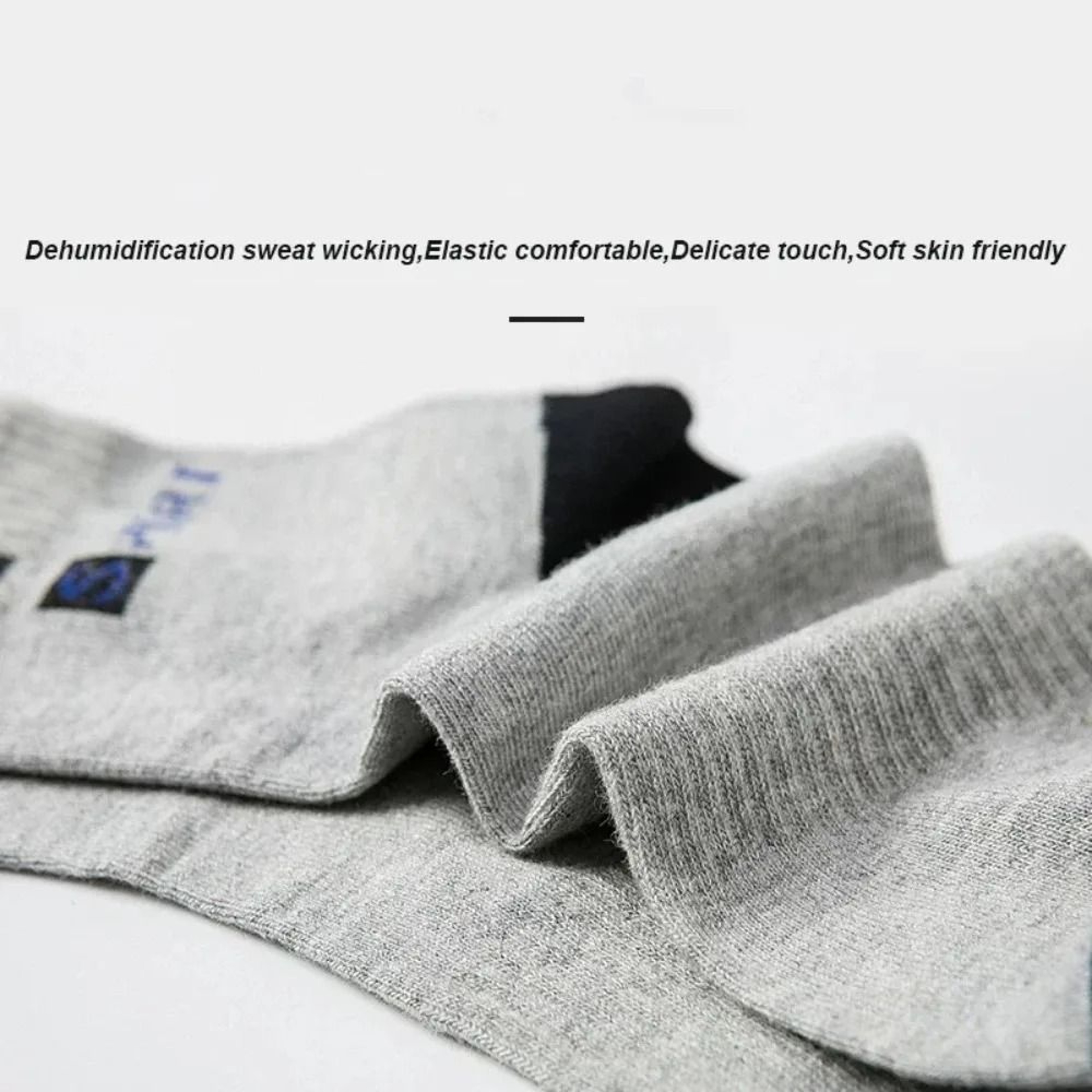 Men Bamboo Fiber Socks Breathable Odor Control Cotton Blend 8
