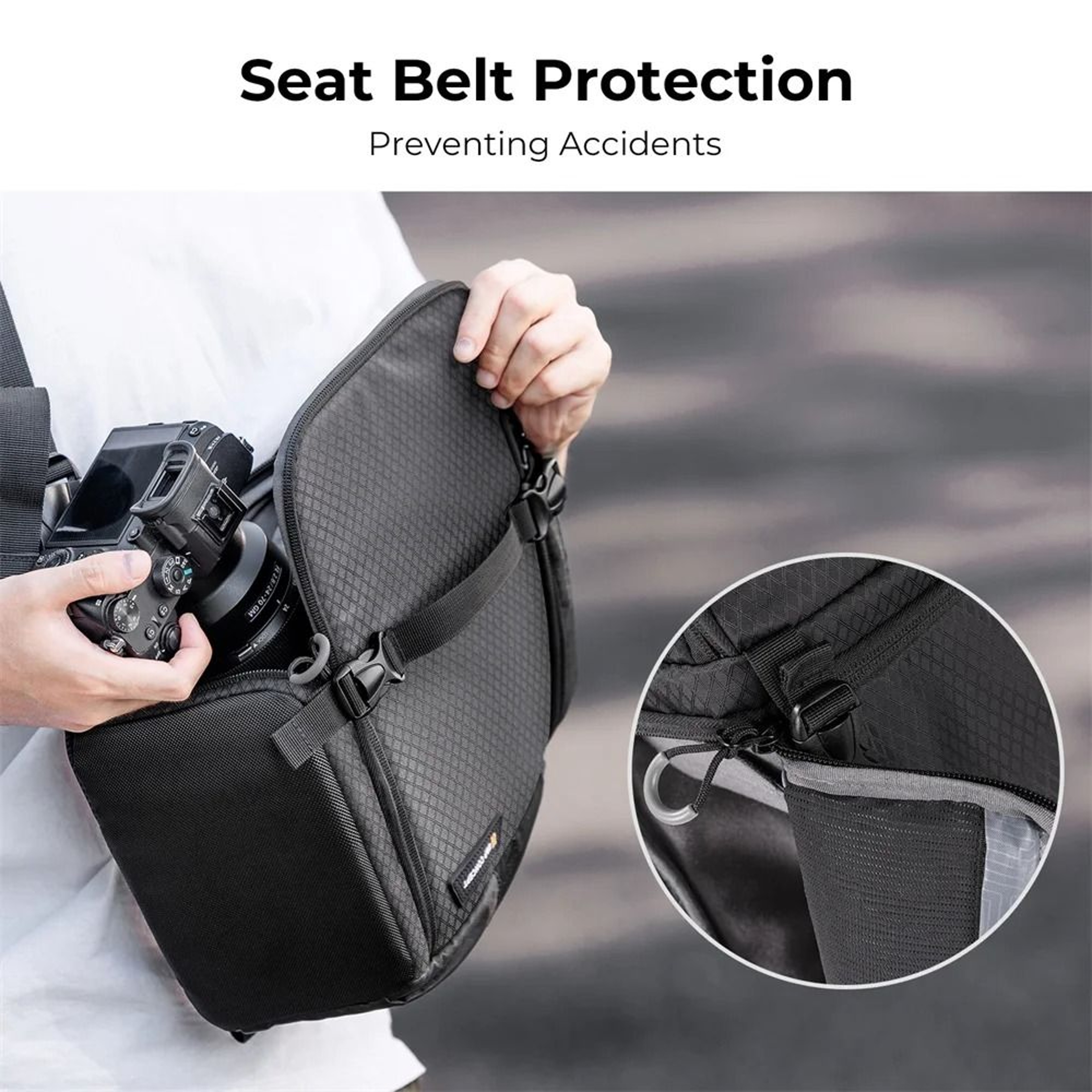K And F Concept Waterproof Camera Backpack Sling Bag 10L For DSLR And Mirrorless Cameras 10
