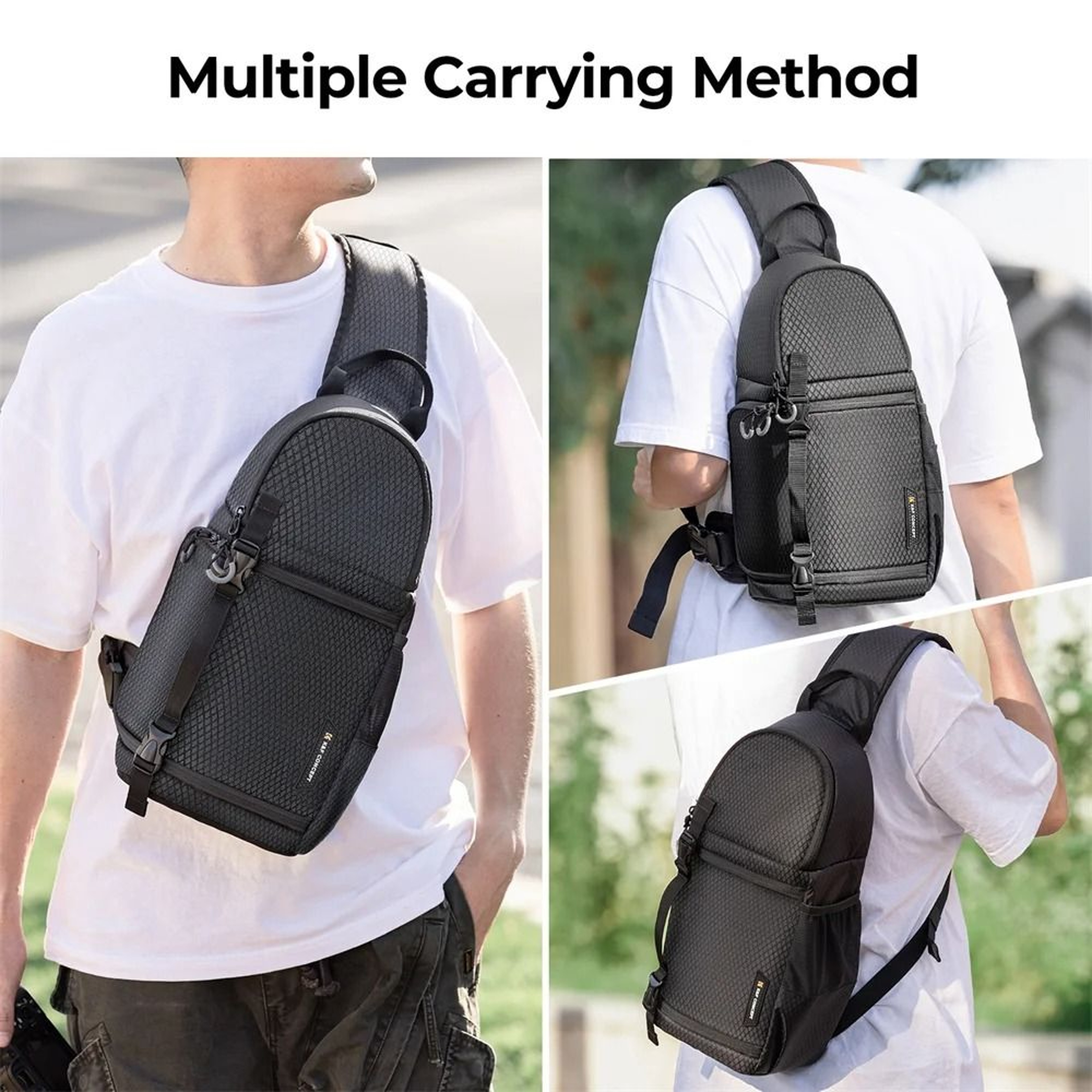 K And F Concept Waterproof Camera Backpack Sling Bag 10L For DSLR And Mirrorless Cameras 12