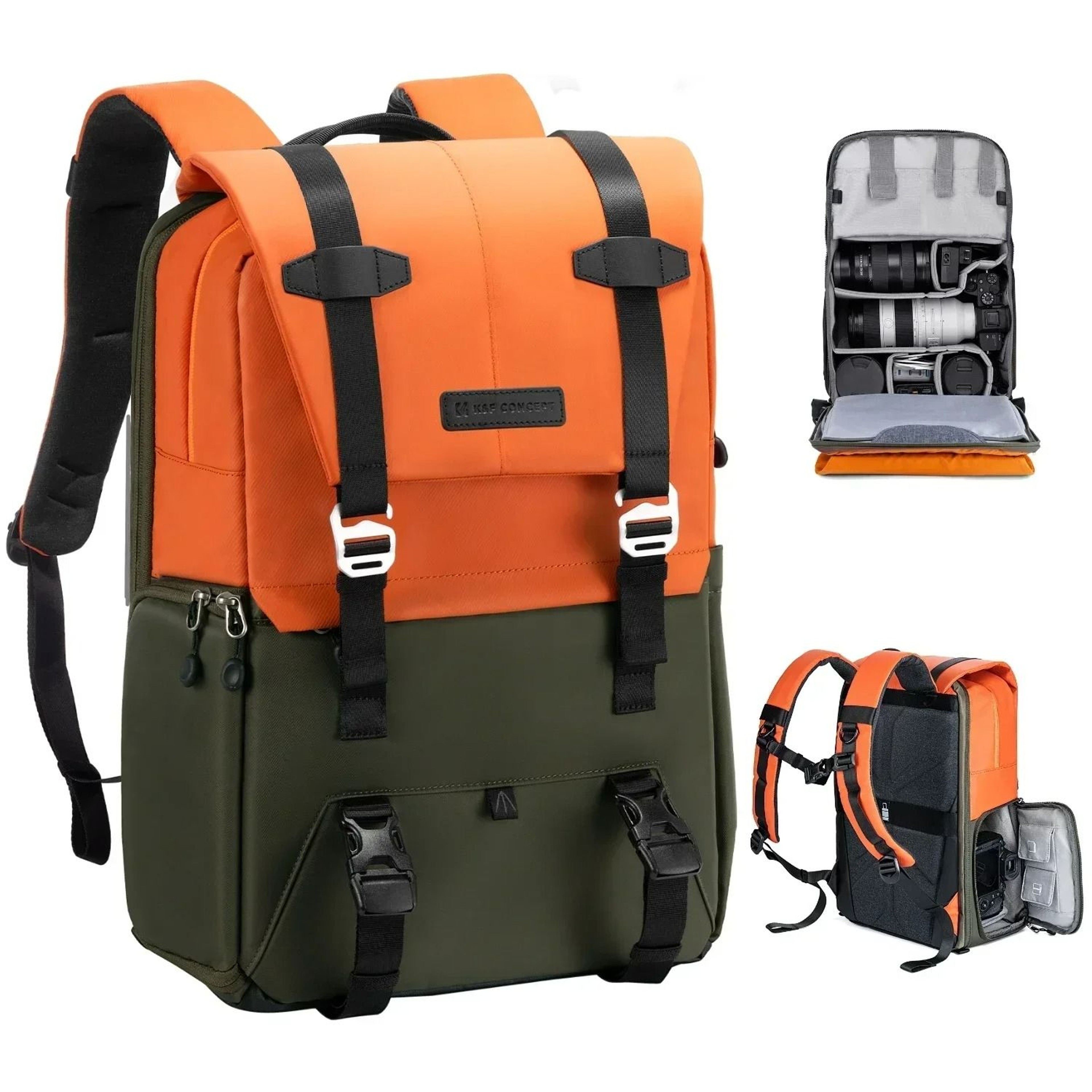 K And F Concept Professional Camera Backpack For Outdoor Travel And Tripod Carry 5