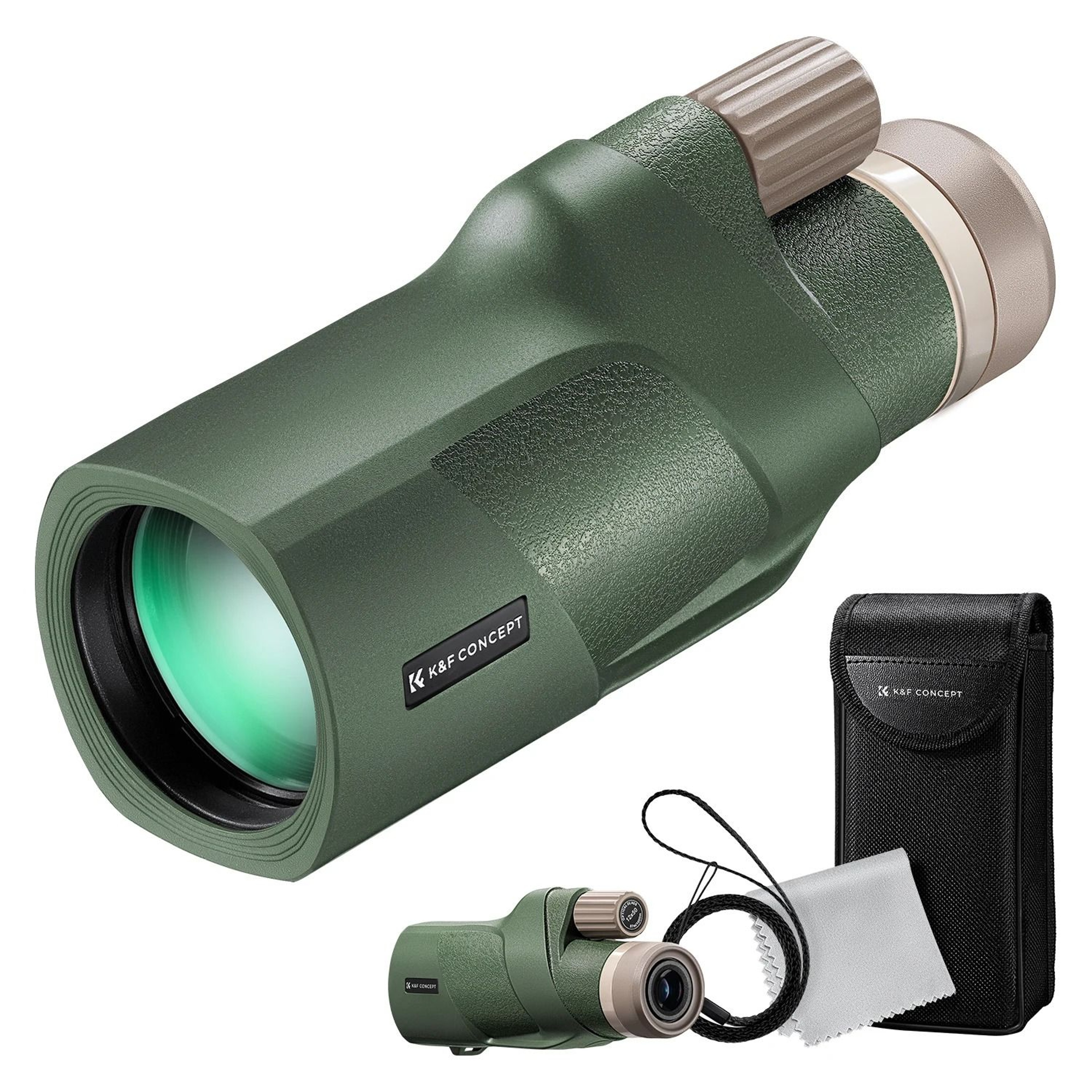 K And F Concept 12x50 HD Monocular Telescope For Outdoor Travel And Wildlife Viewing 1