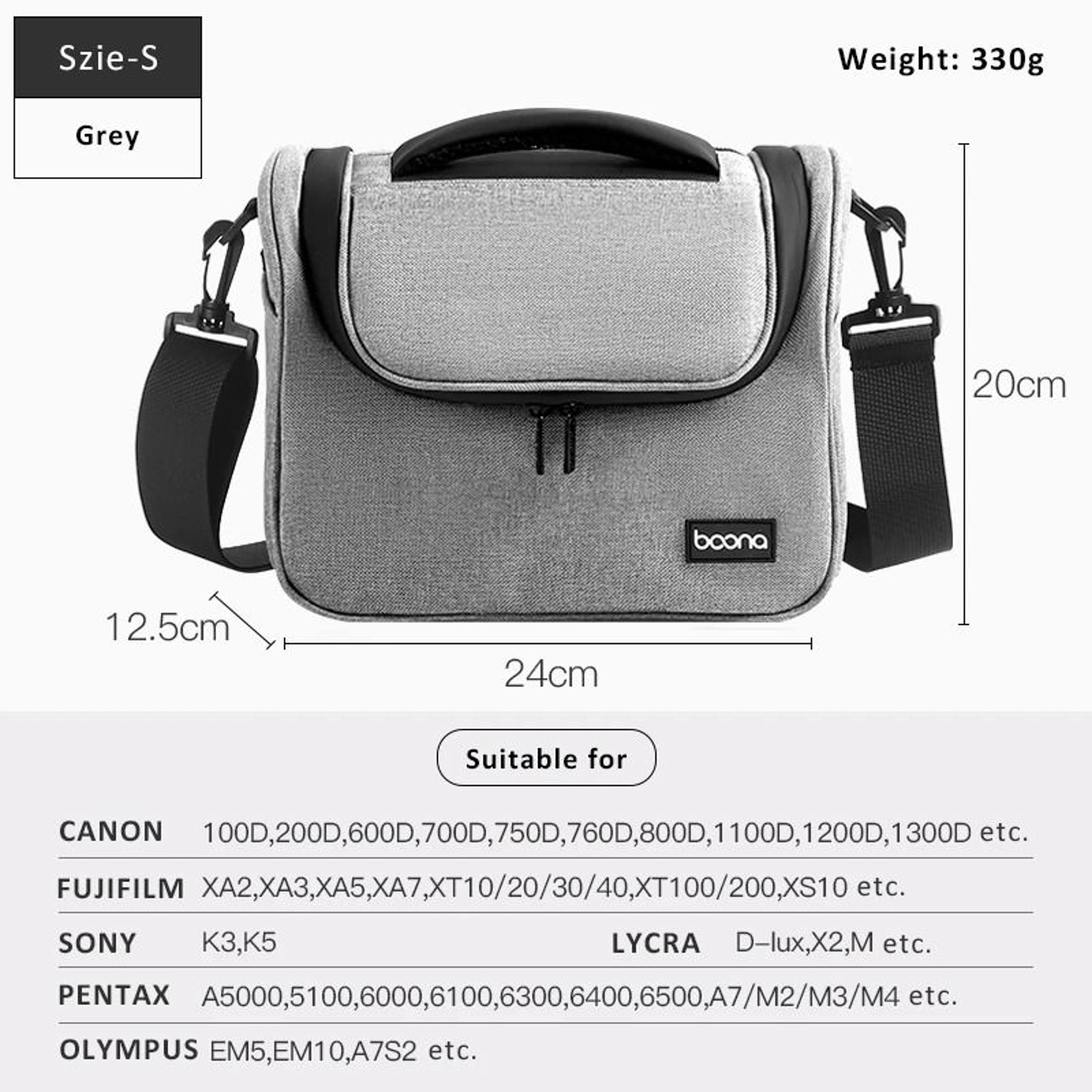 Waterproof DSLR Camera Shoulder Bag With Lens Storage For Travel Photography 4
