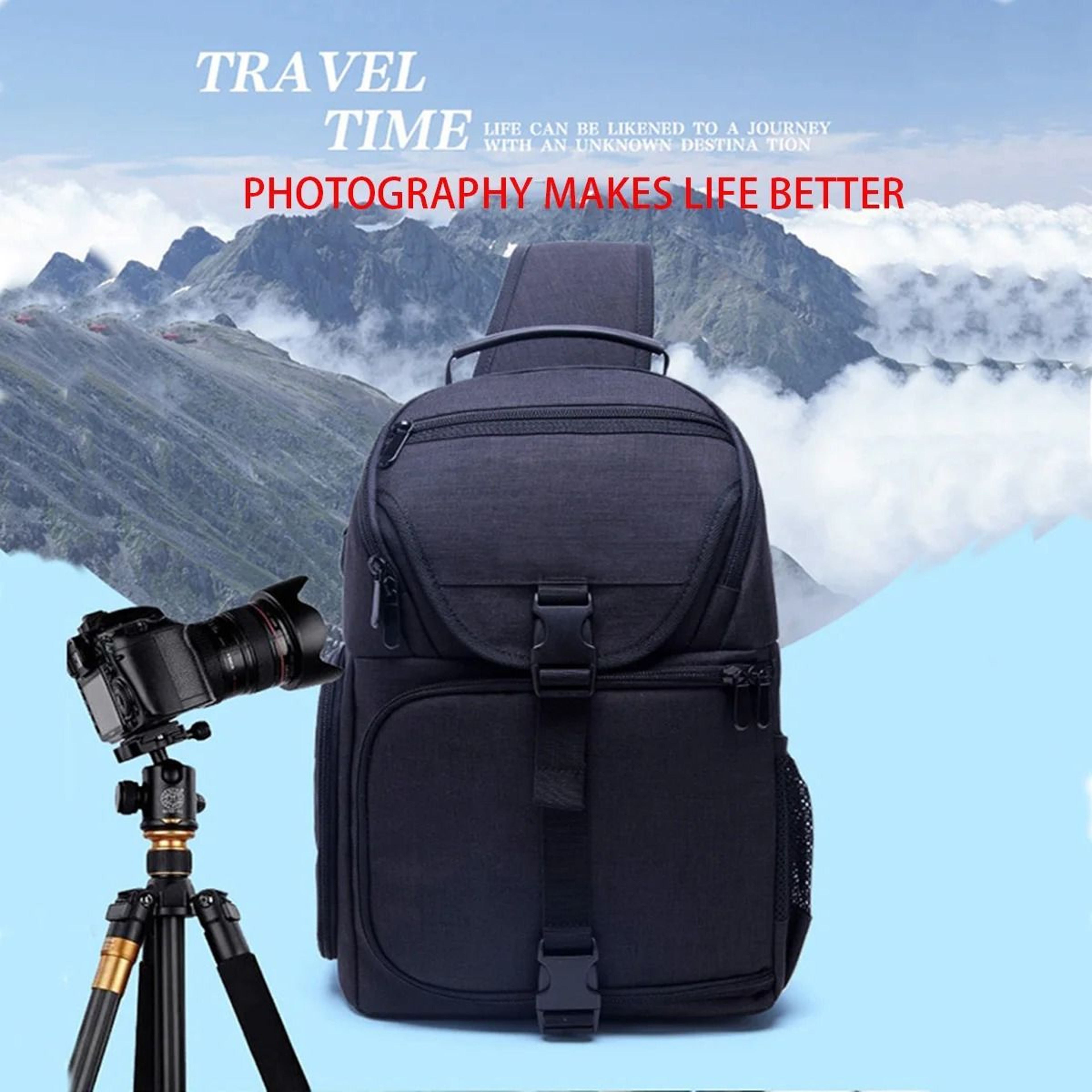 JINNUOLANG Waterproof Single Shoulder Camera Sling Backpack For DSLR And Mirrorless 8