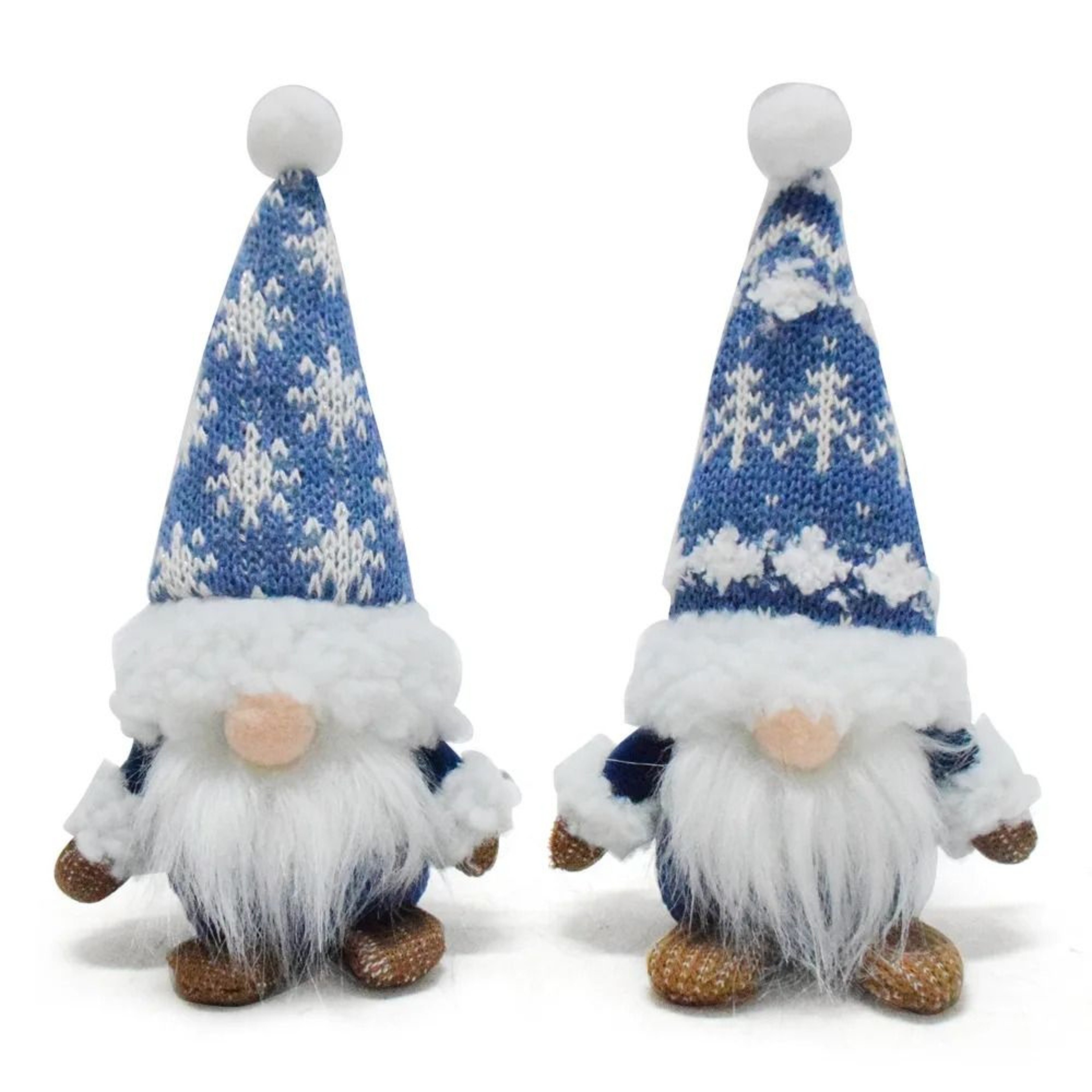 Blue Christmas Gnome Ornaments Dwarf Doll Holiday Decorations 0