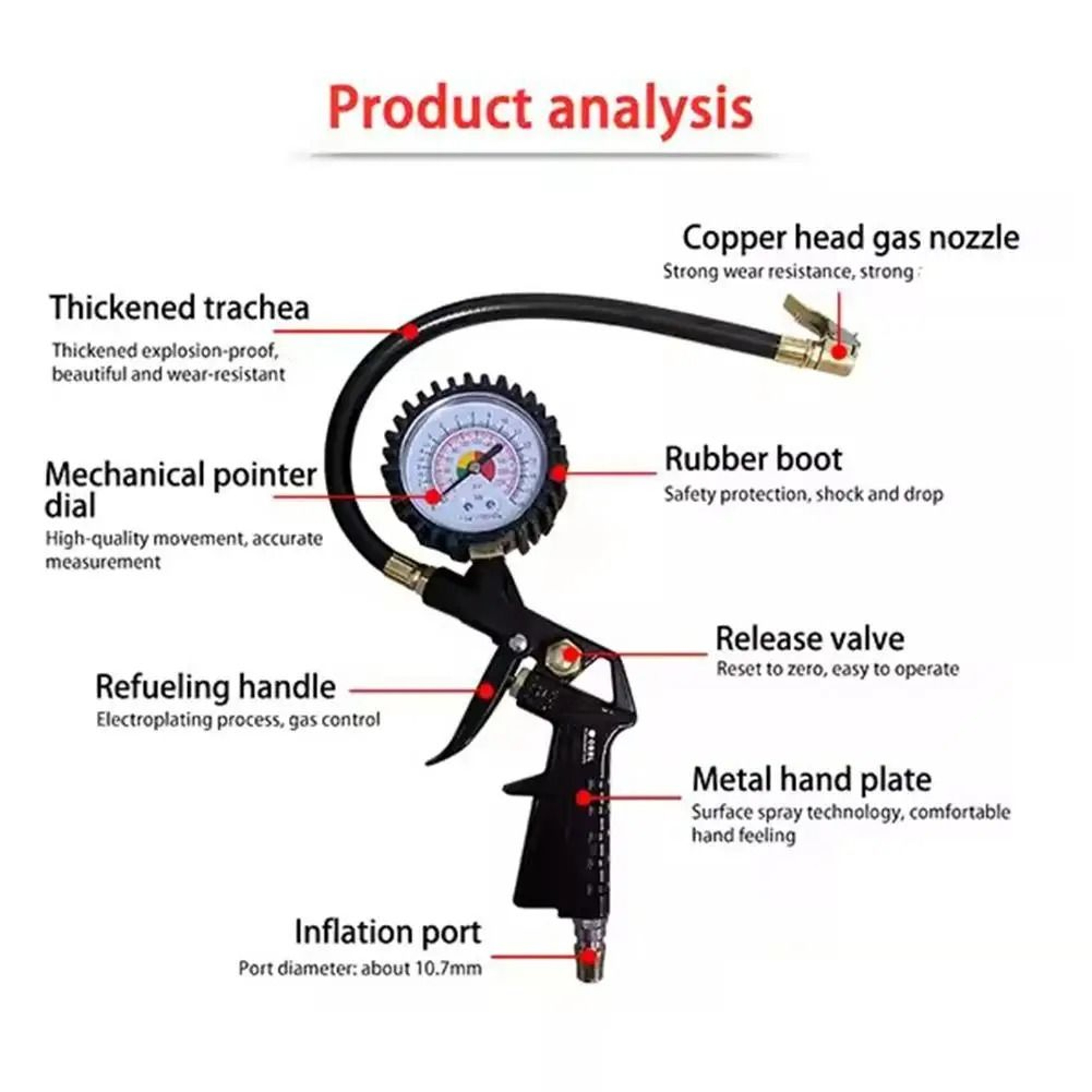 High Precision Digital Tire Pressure Gauge With Backlit Display For Accurate Car Tire Checks 3