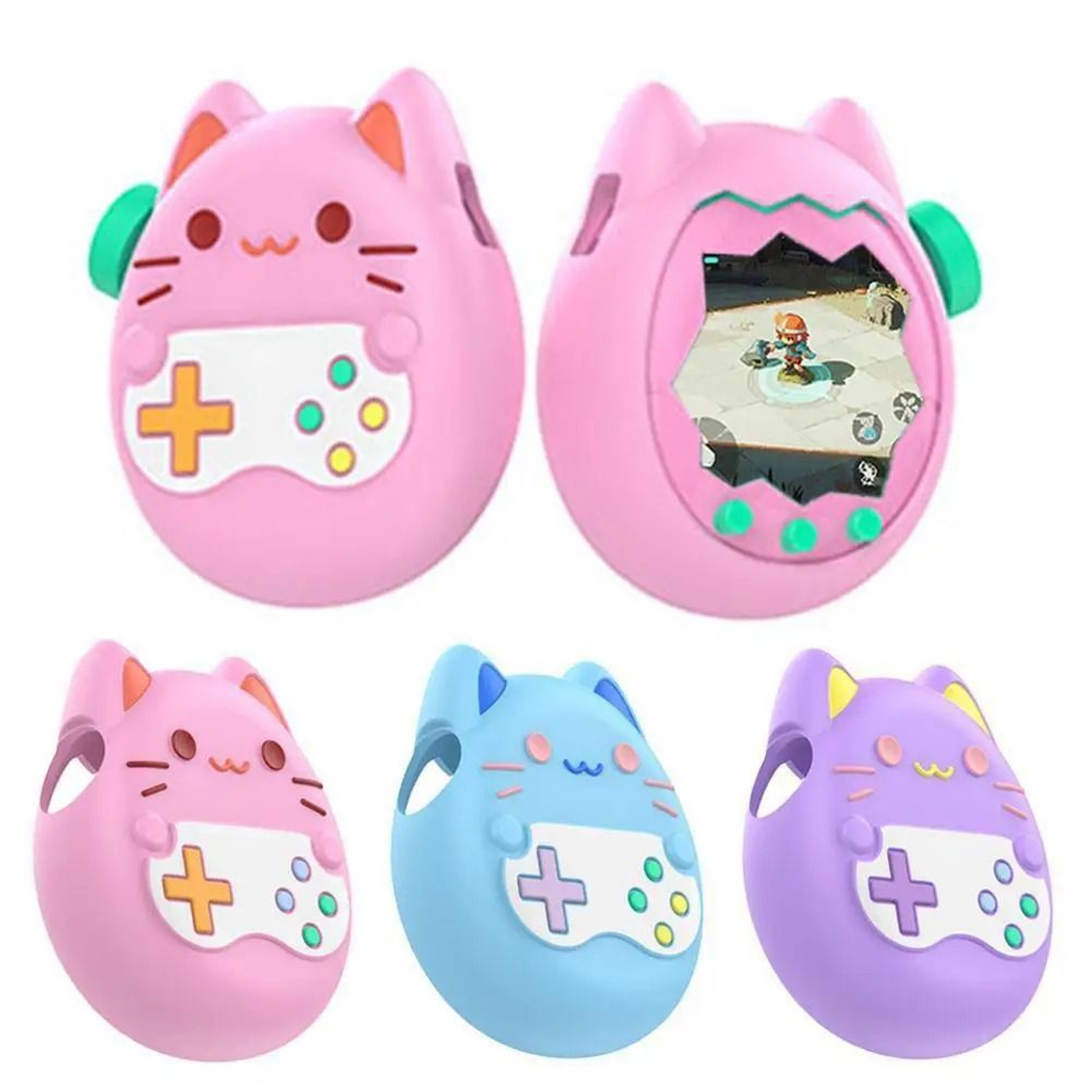 Tamagotchi Paradise Case Silicone Protective Case With Lanyard And Screen Protector 0