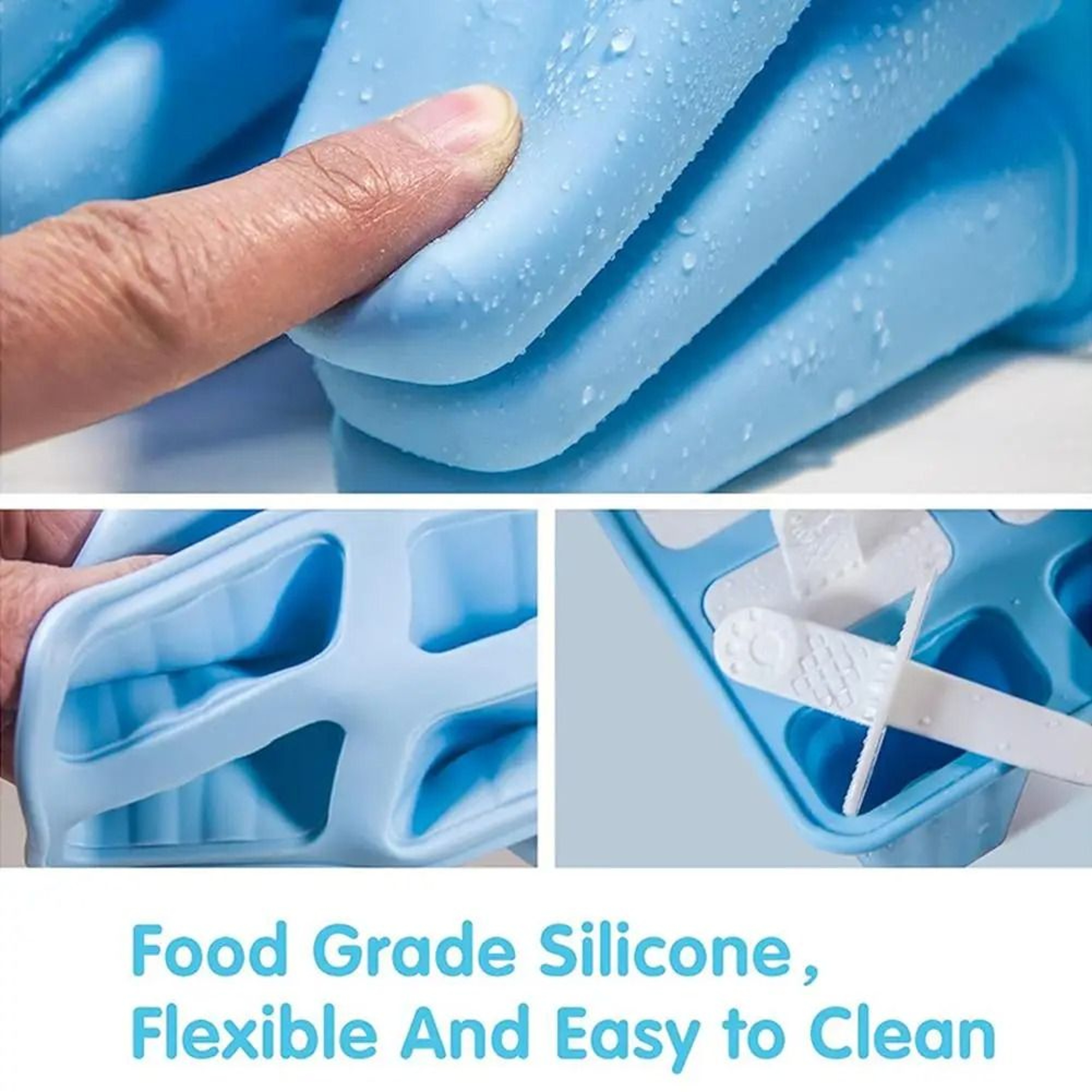 6 Grid Silicone Ice Cream Mold Reusable DIY Ice Cream Mold With Sticks 4
