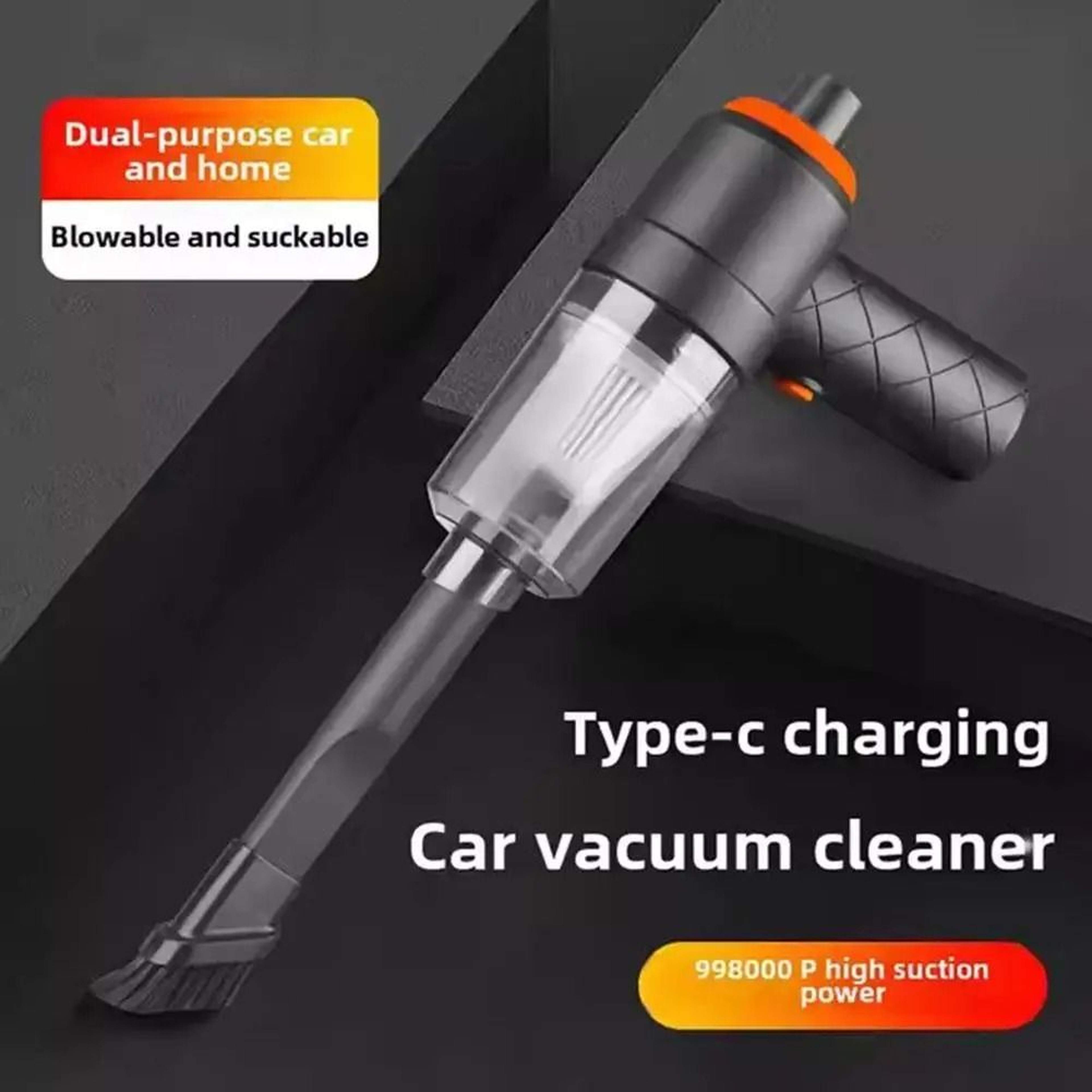 Portable Handheld Car Vacuum Cleaner Cordless Mini Car Vacuum With Blowing Function 1