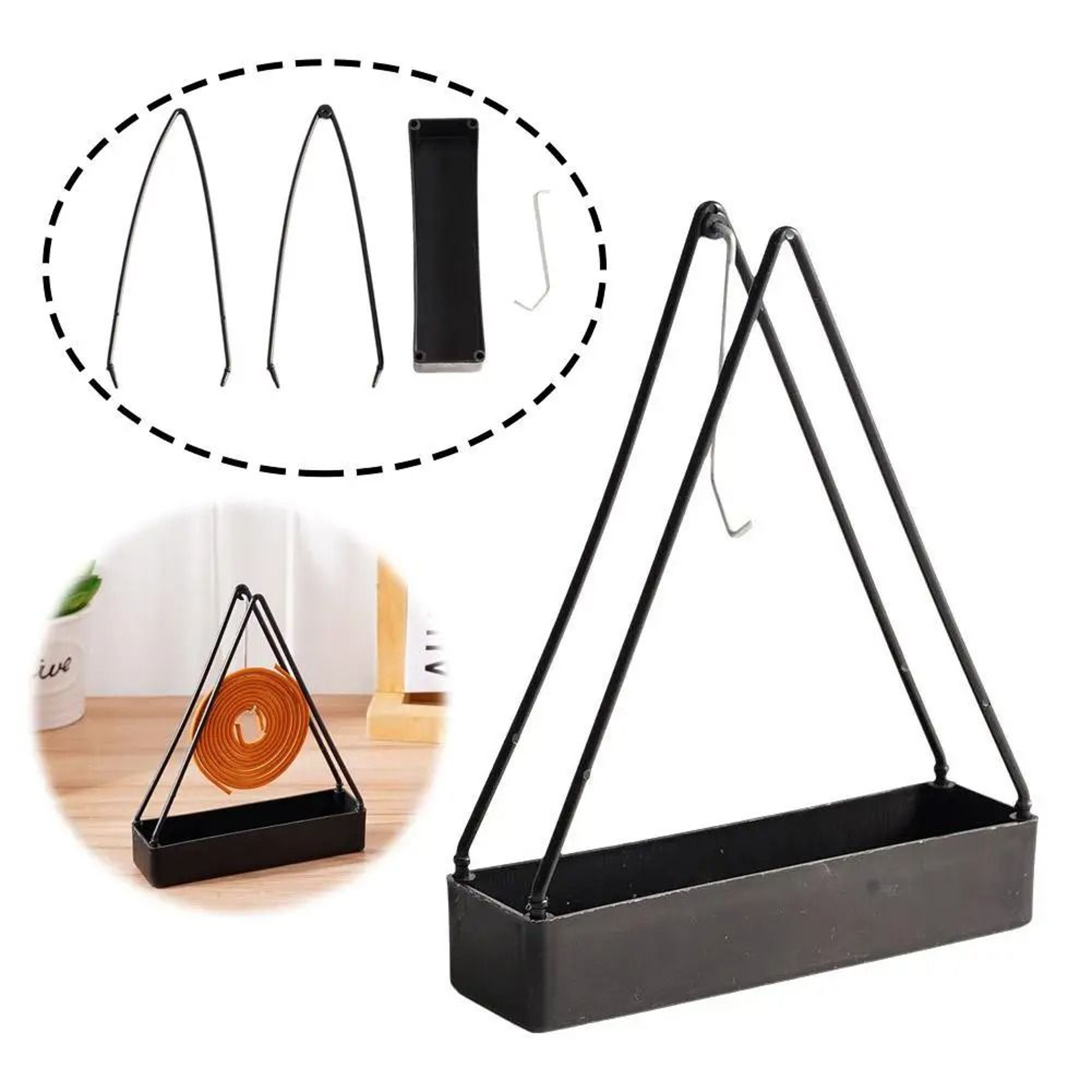 Plastic Mosquito Coil Holder Safe Mosquito Coil Burner For Indoor And Outdoor Use 6