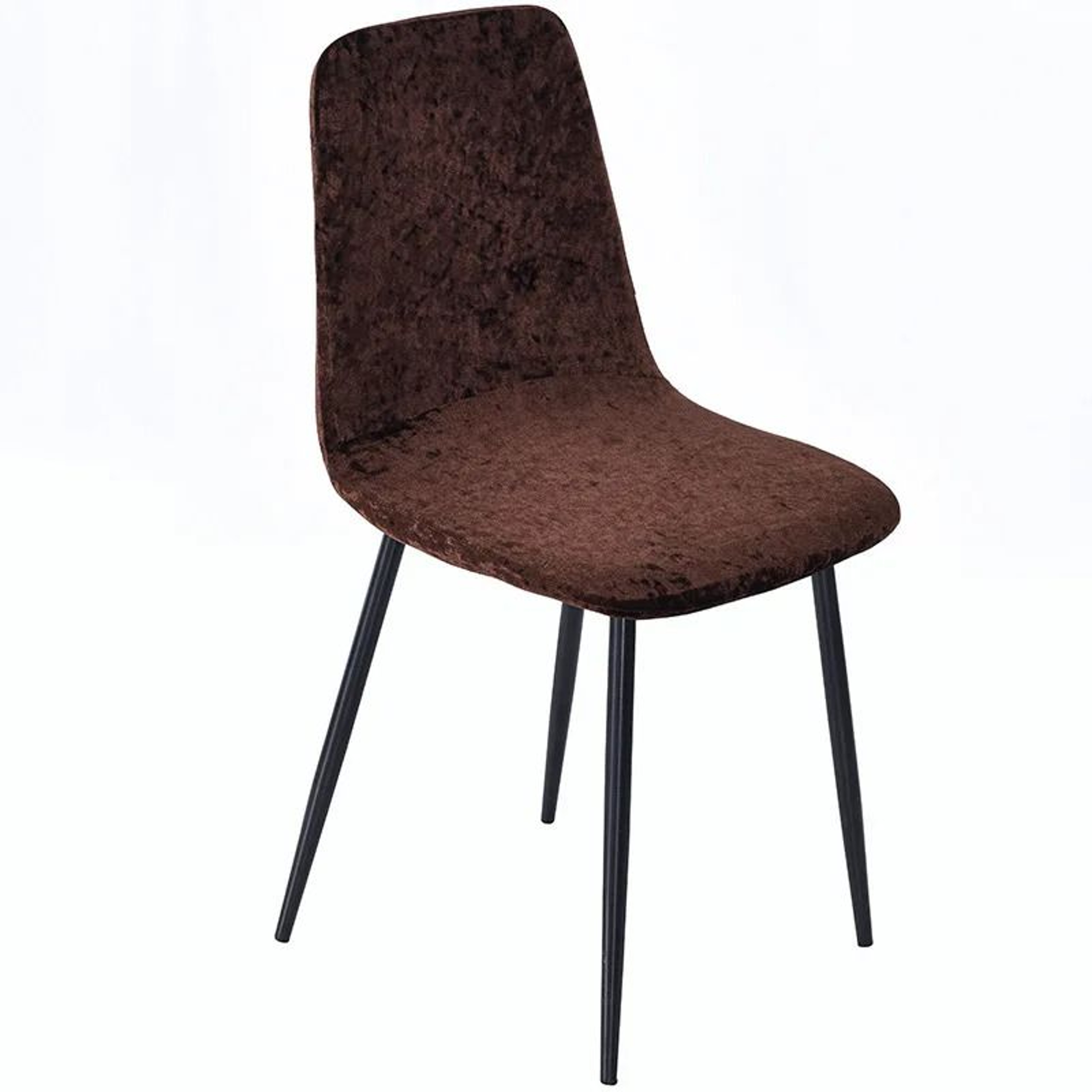 Velvet Shell Chair Cover Stretch Seat Protector For Bar And Dining Chairs 1