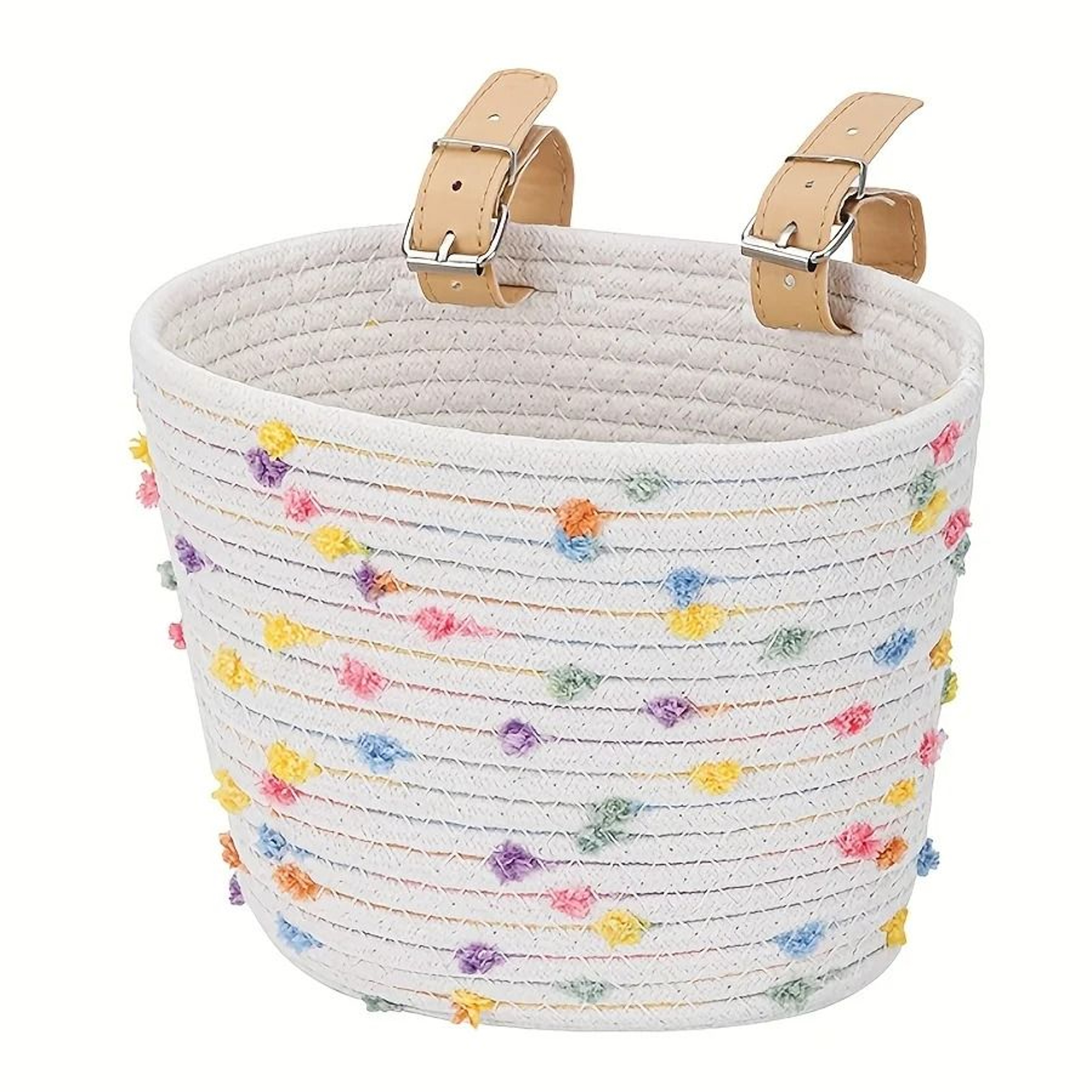 Cute Bicycle Basket Large Capacity Polyester Front Basket For Commuter Bikes 1