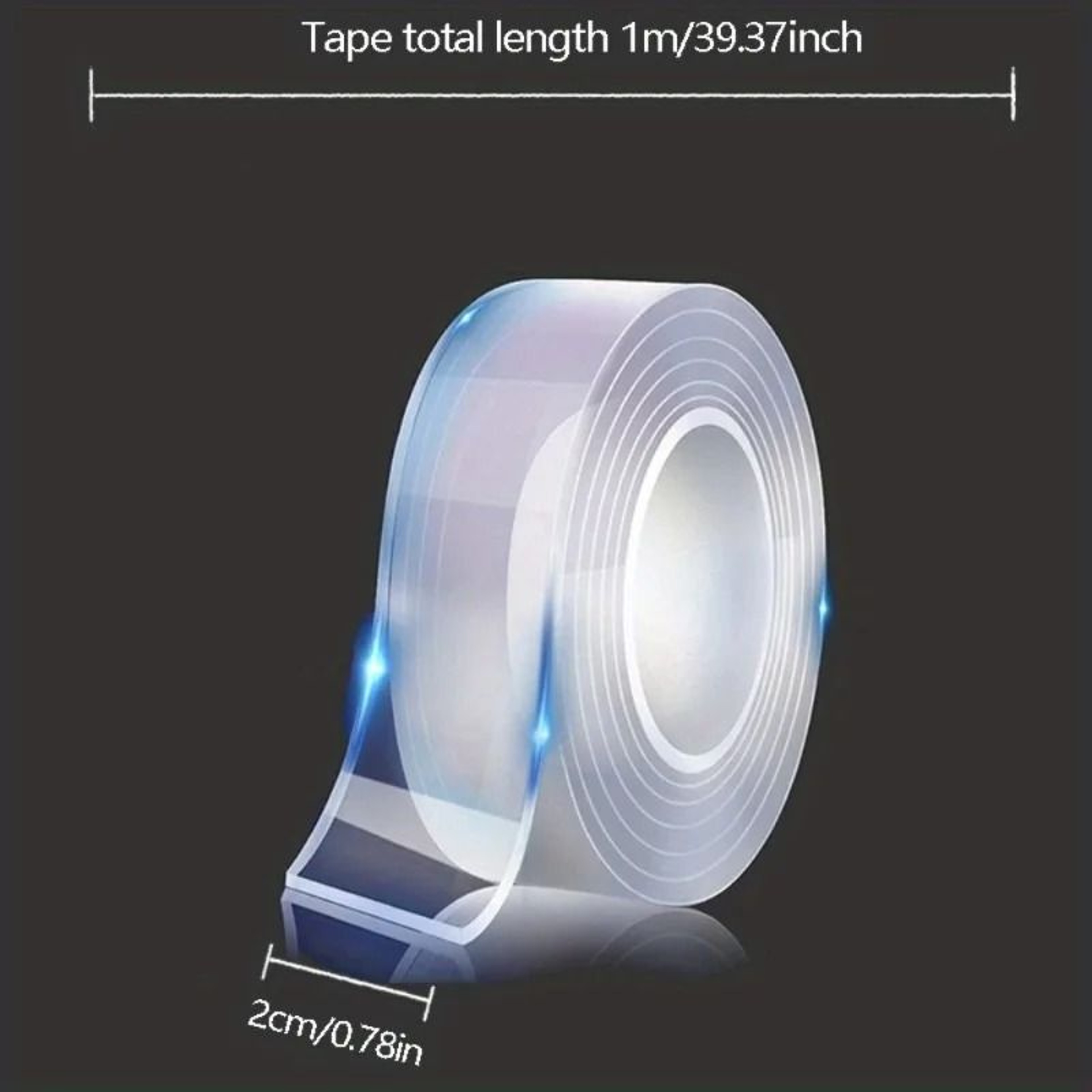 Reusable Double Sided Nano Tape Transparent Mounting Tape For Home Office And Car 5