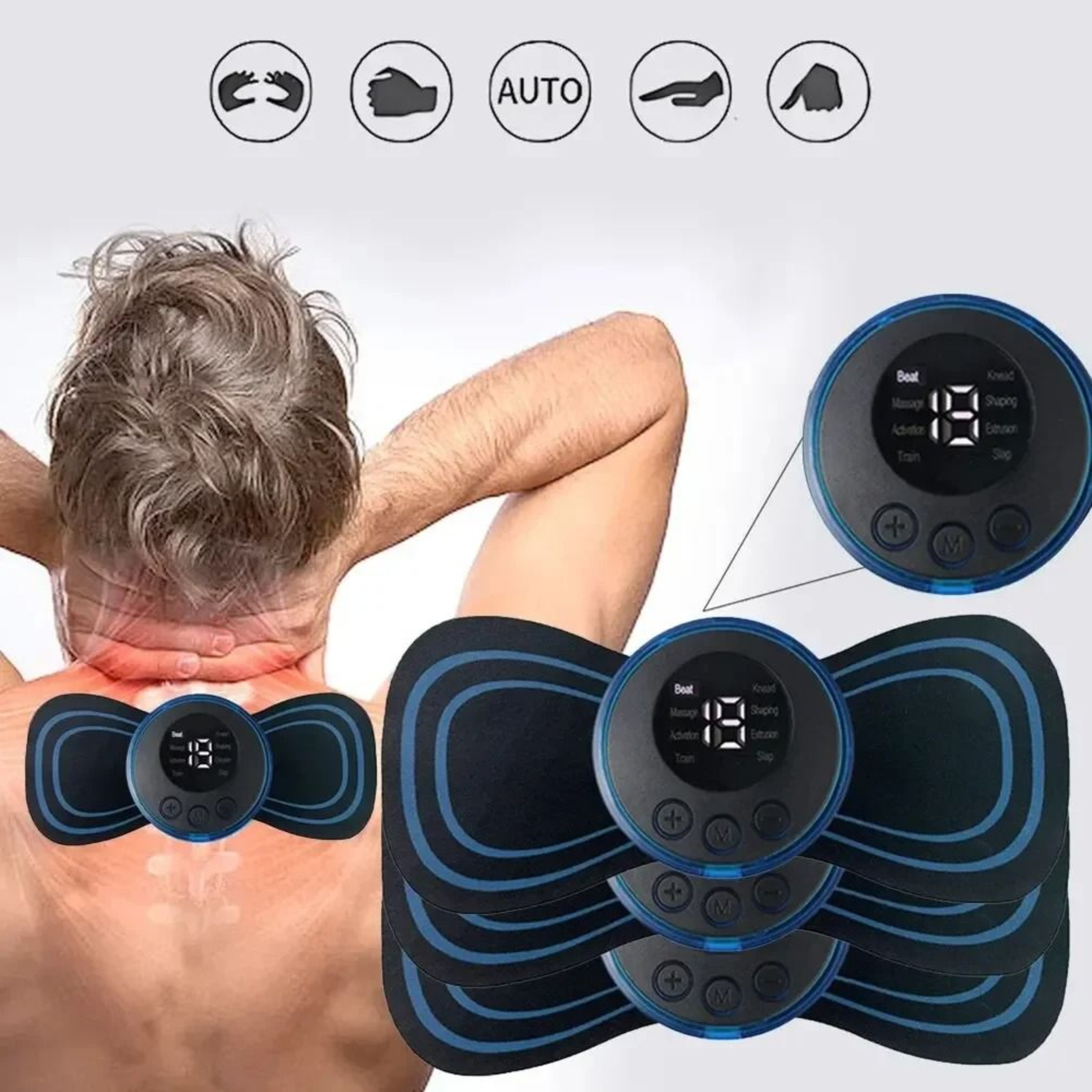 EMS Neck Massager Cervical Electric Patch For Fatigue Relief 7