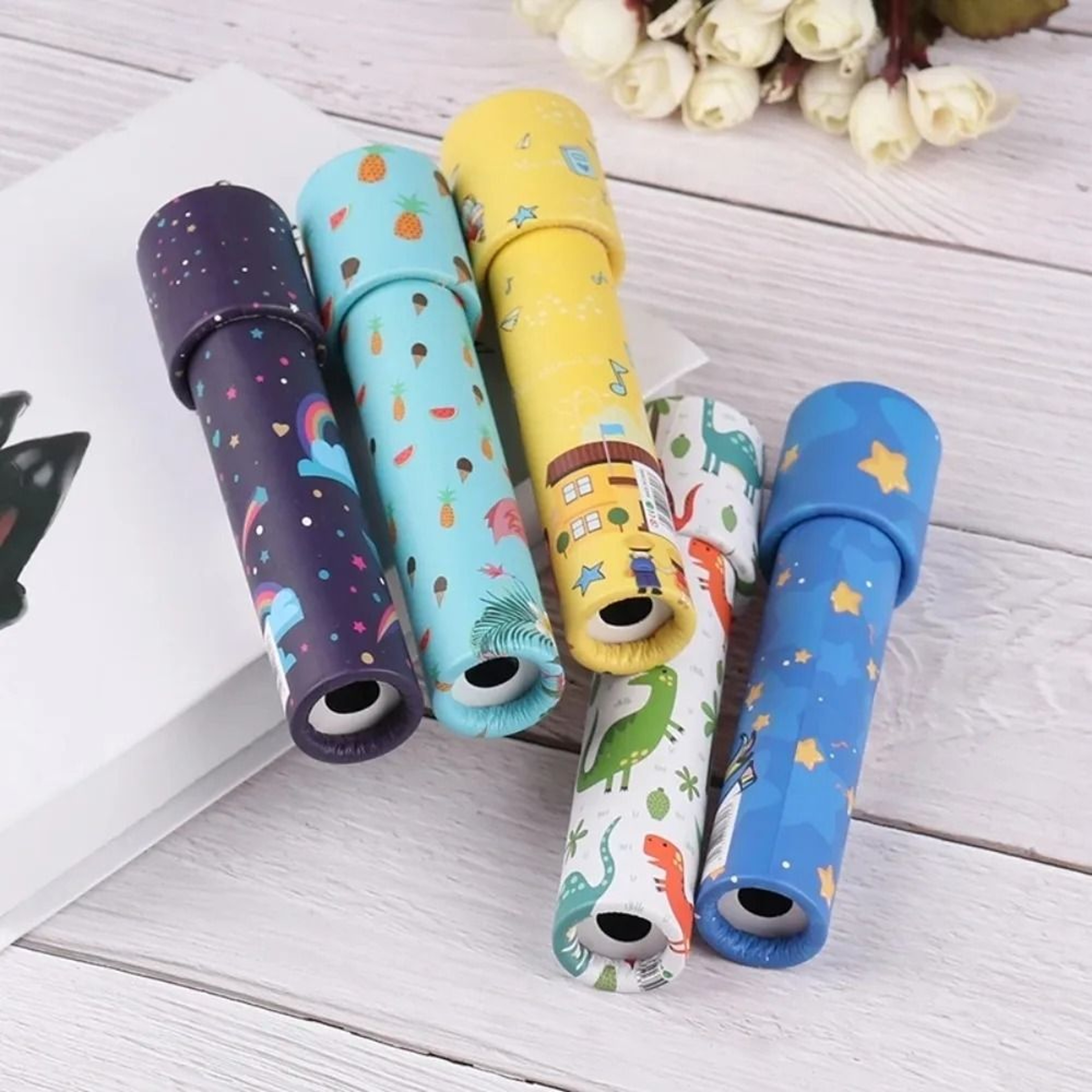 Classic Rotating Kaleidoscope Educational Puzzle Toy For Kids 3
