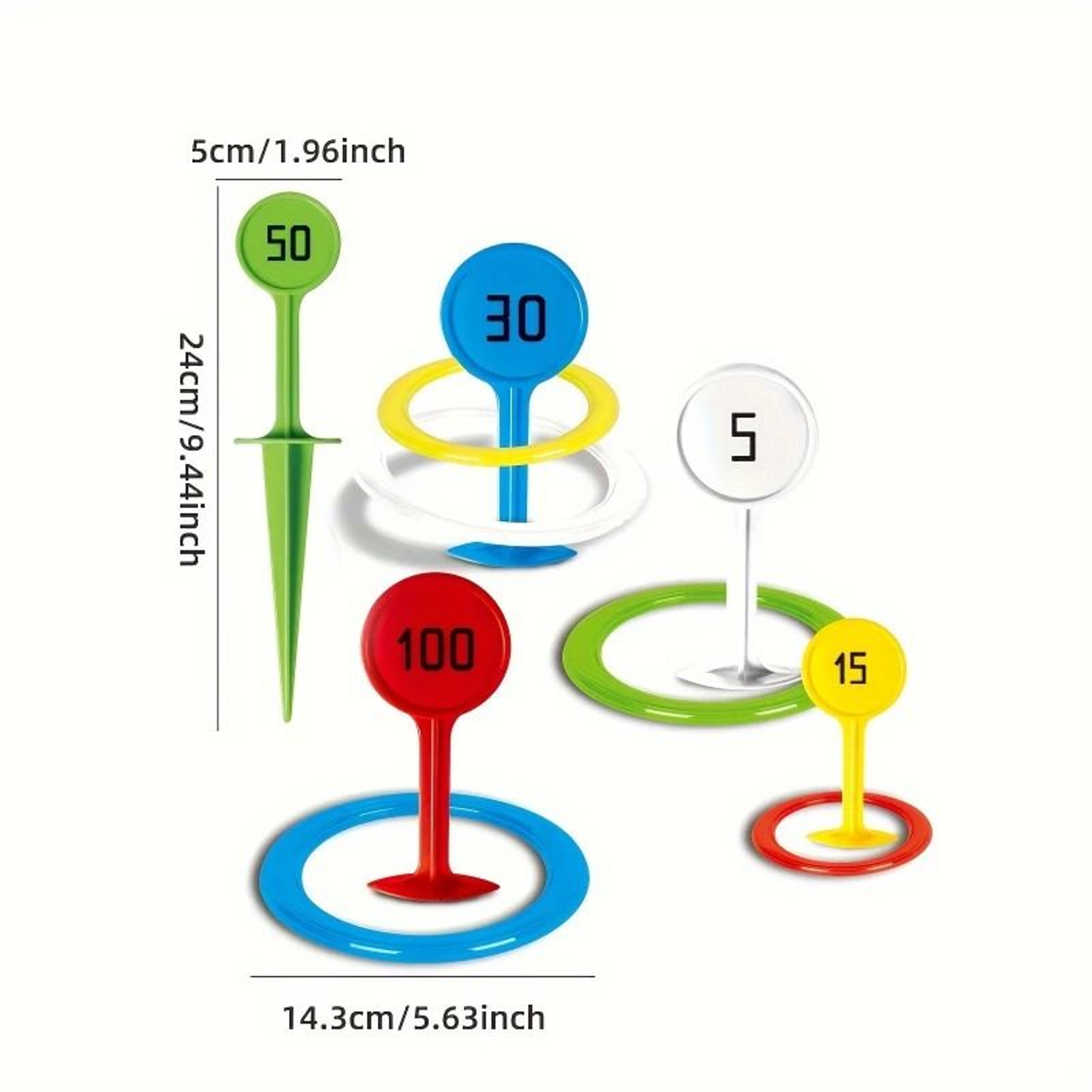 Outdoor Toss Ring Game Set Durable PVC Throwing Rings For Lawn And Beach 1