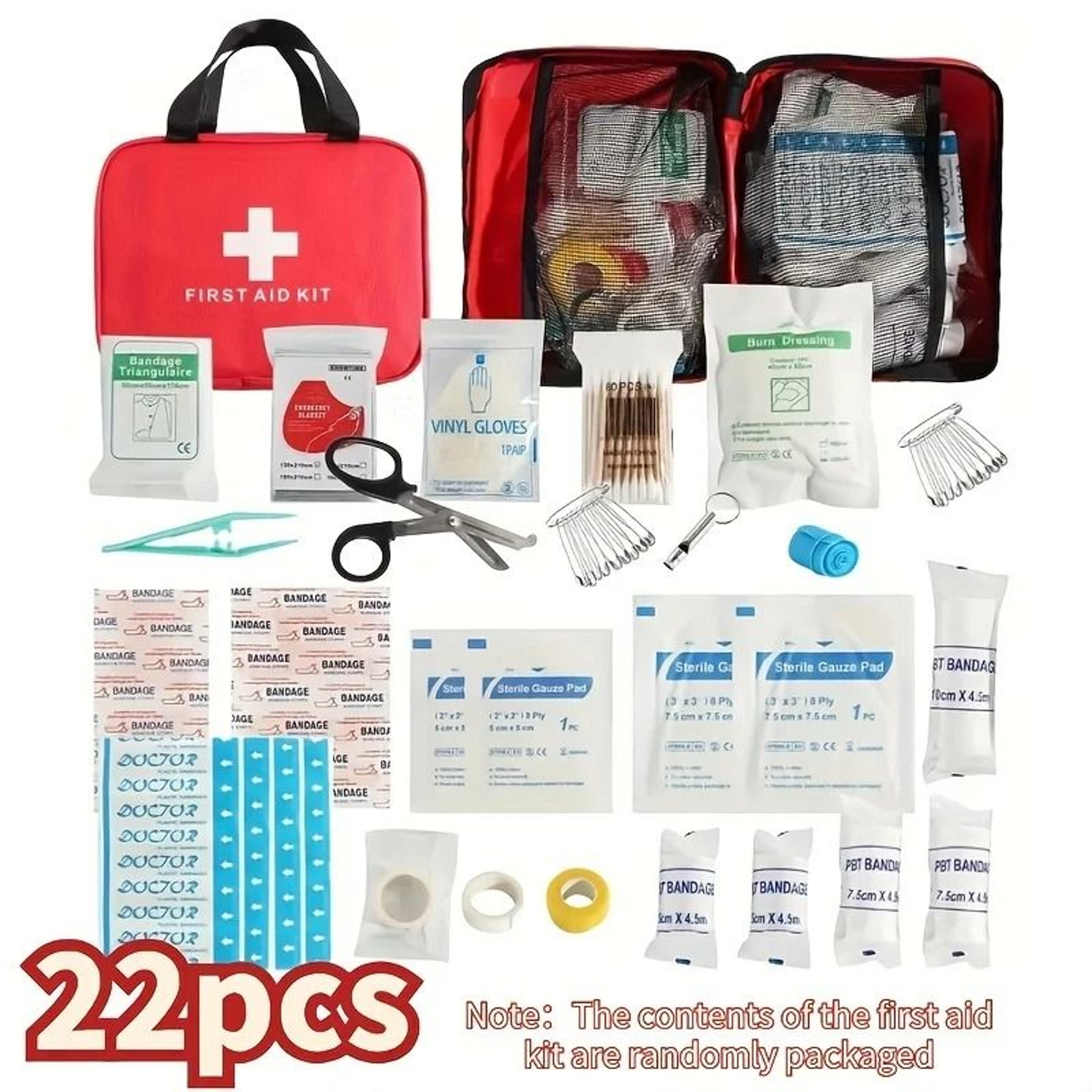 Portable First Aid Kit Emergency Medical Bag For Home And Outdoor Use 2