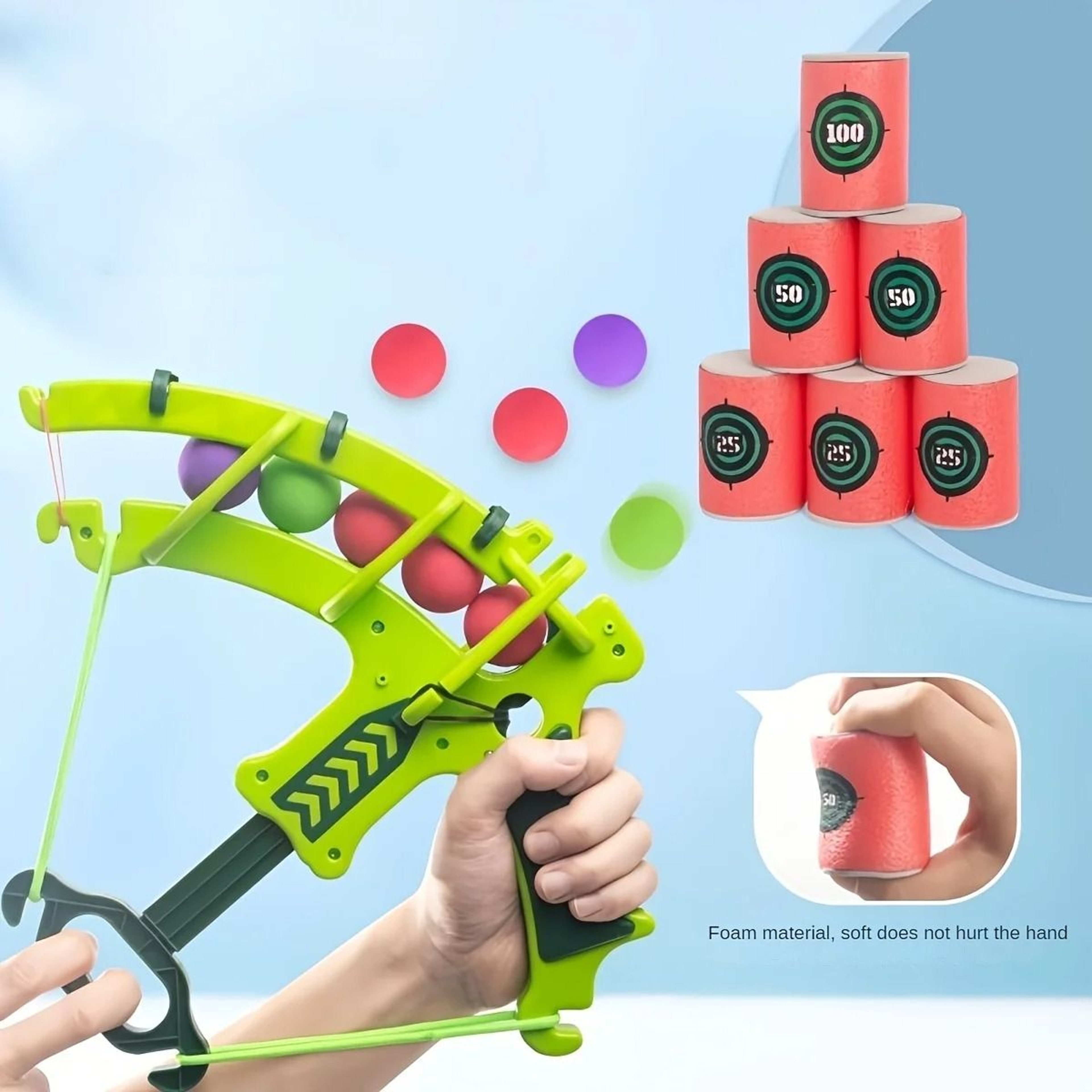 Soft Foam Dart Target Toy Indoor Archery Set For Kids 7