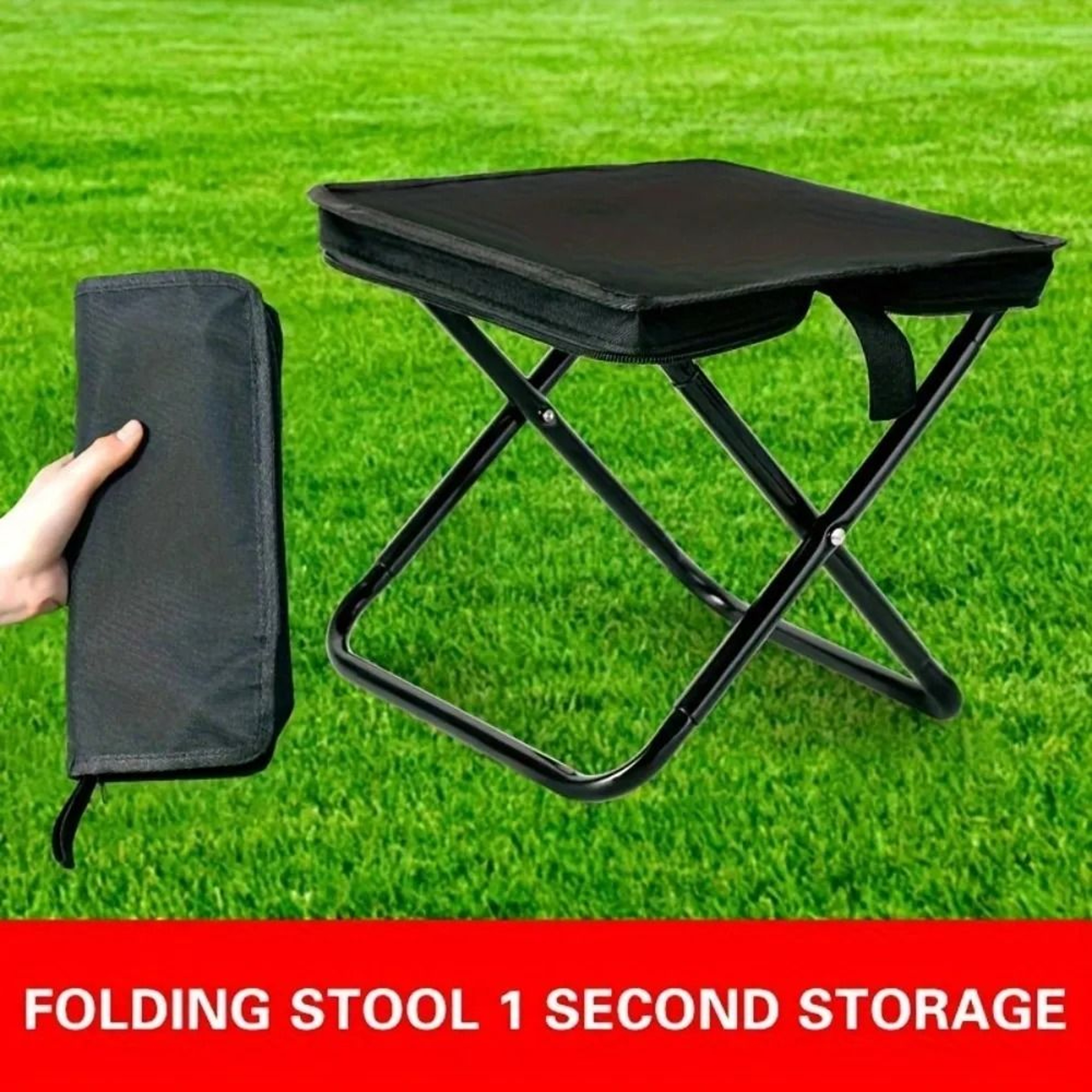 Portable Folding Camping Stool Pencil Case Chair For Fishing And Travel 5