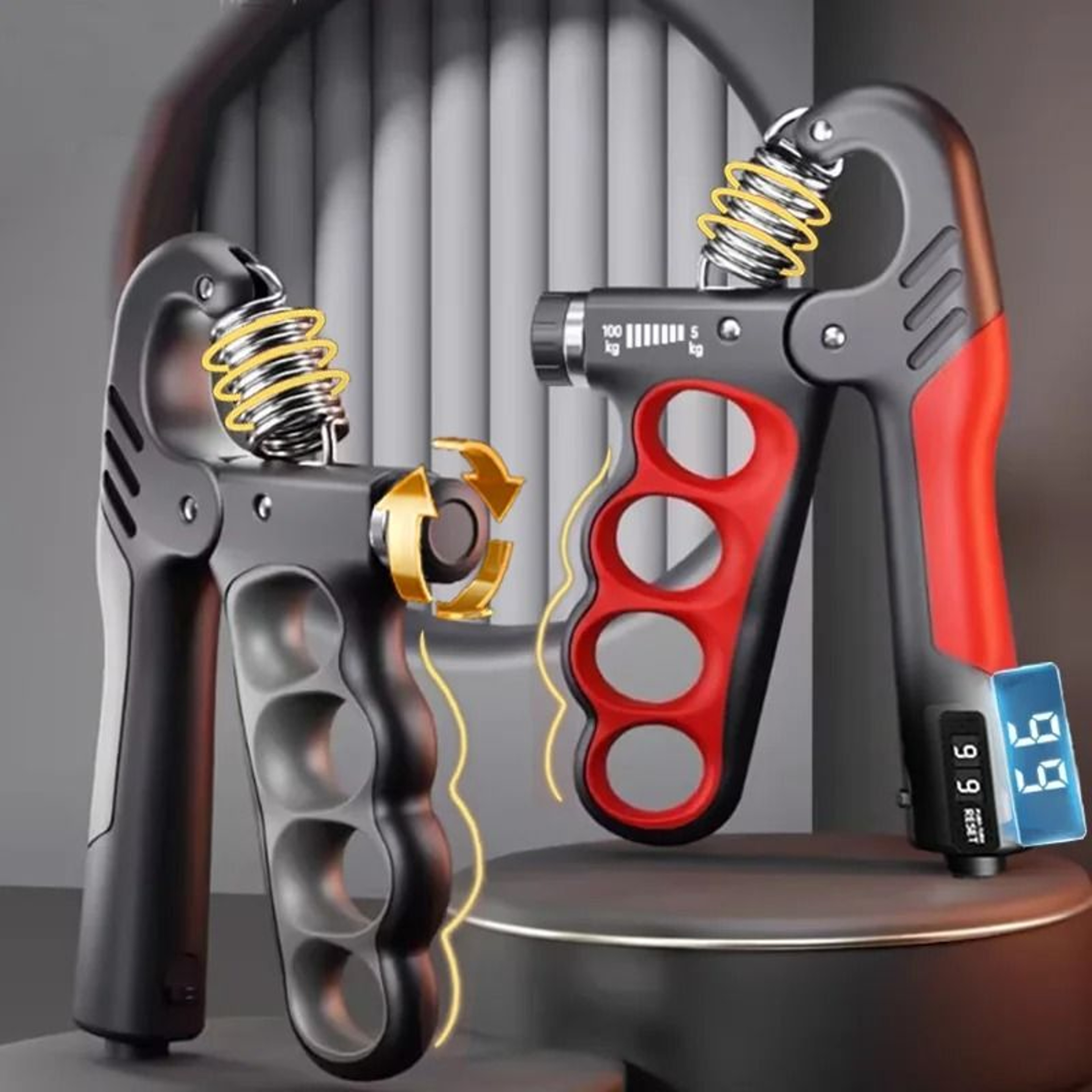Adjustable Grip Strength Trainer 5 To 100kg Hand Exerciser For Strength And Rehabilitation 0