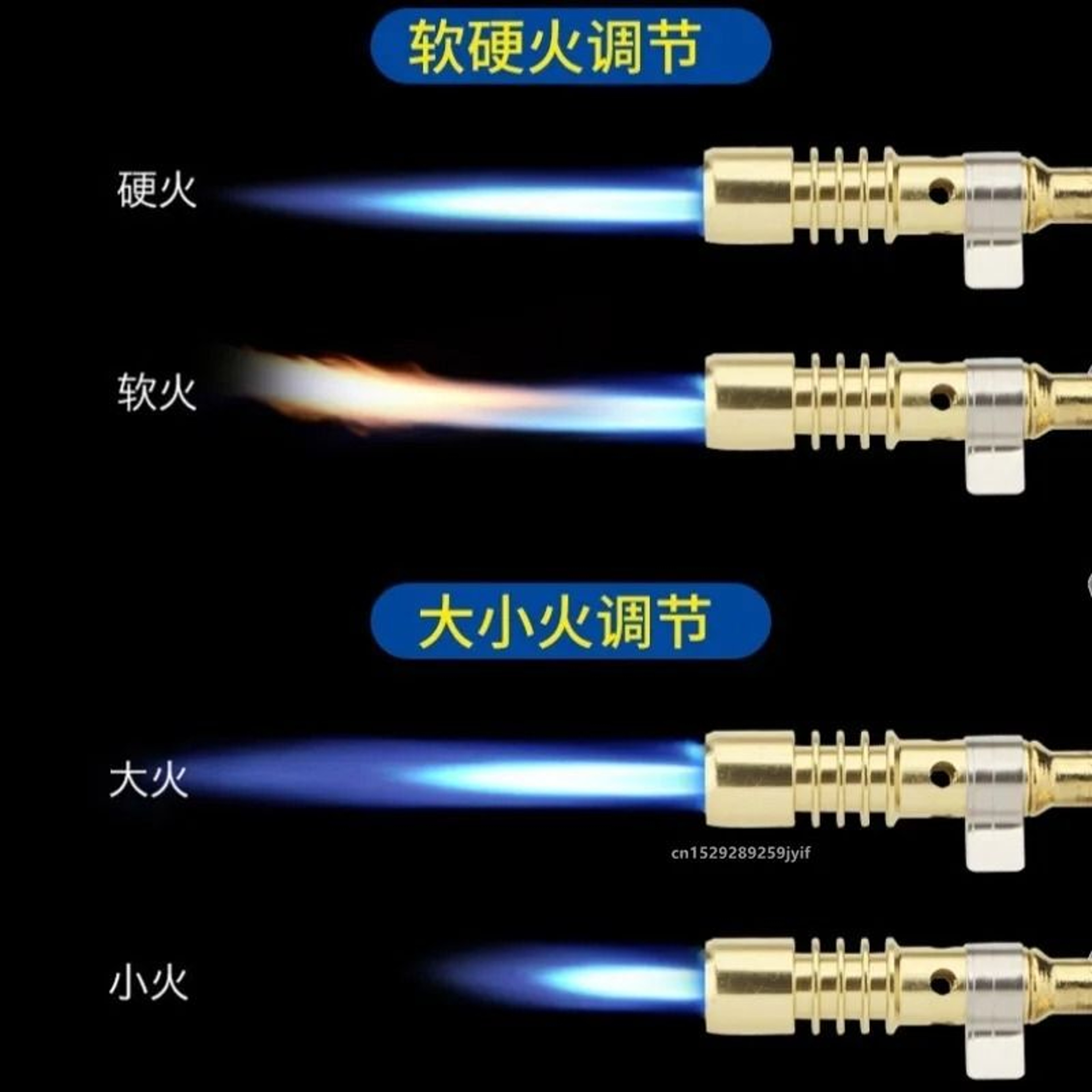 Portable Gas Burner Welding Torch High Temperature Brass Blowtorch For Brazing And Soldering 2