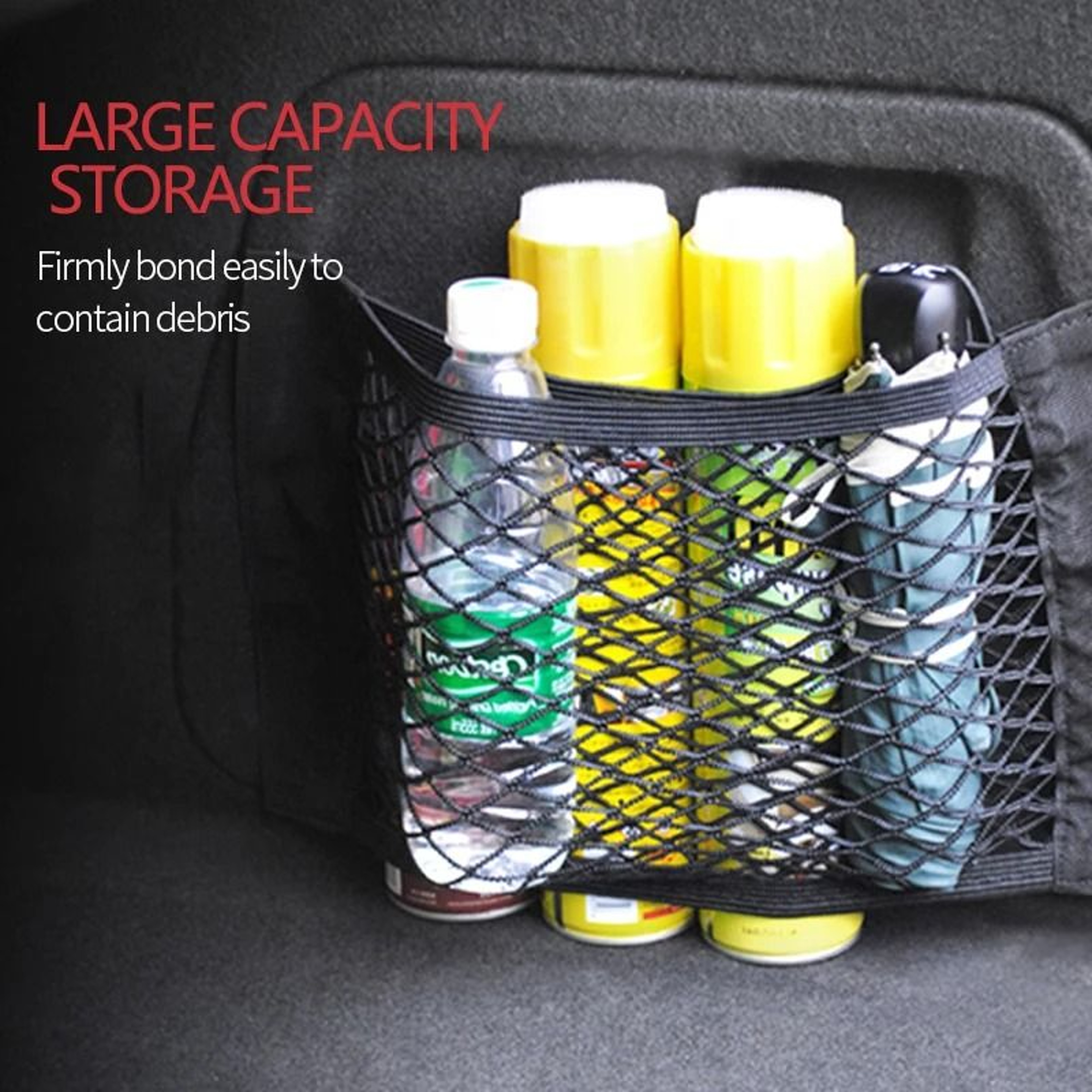 Universal Car Trunk Mesh Organizer Seat Back Storage Net 5