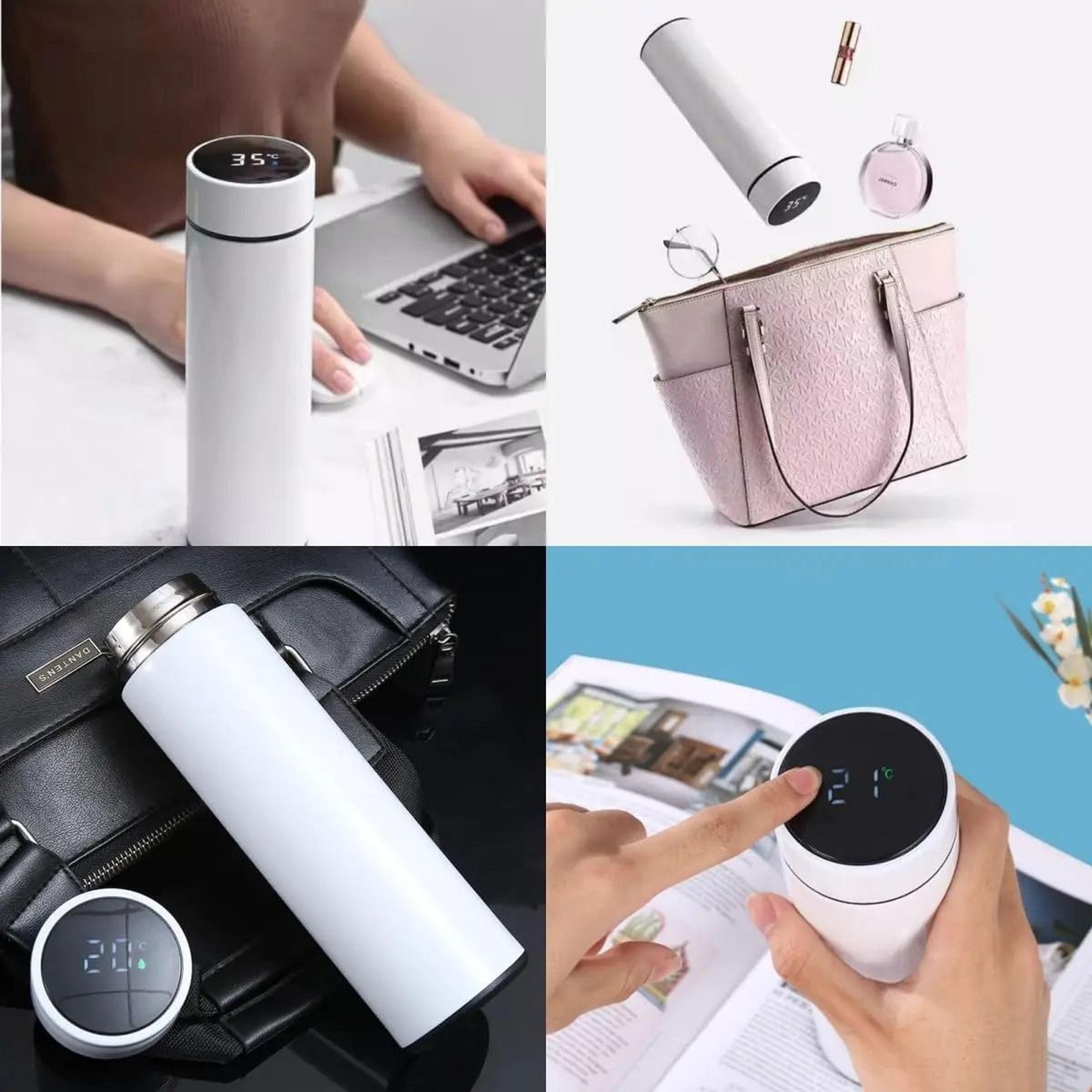 Smart Temperature Display Stainless Steel Vacuum Thermos Cup 500ml 13