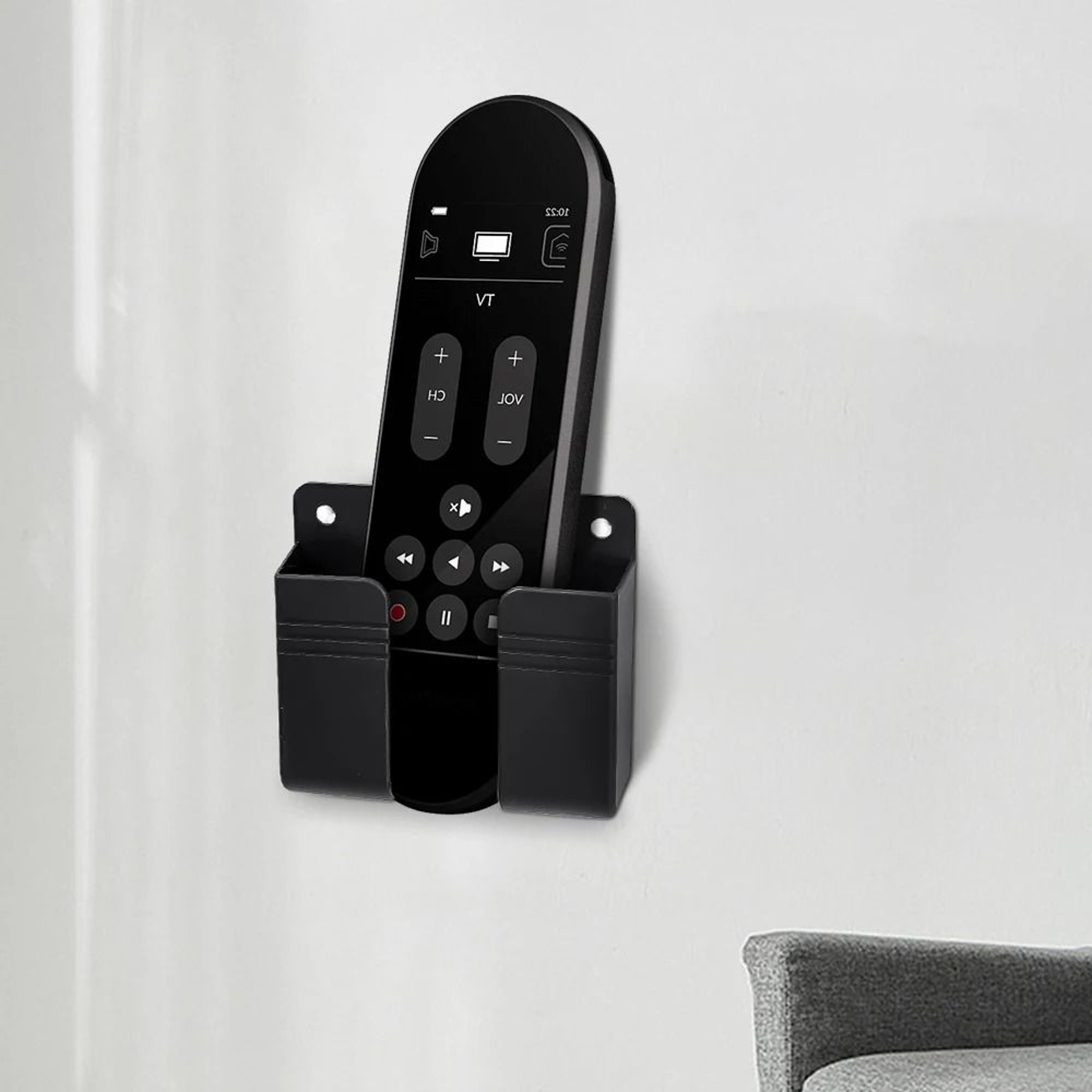 Wall Mounted Storage Box Organizer Punch Free Remote Control And Phone Charging Holder 12