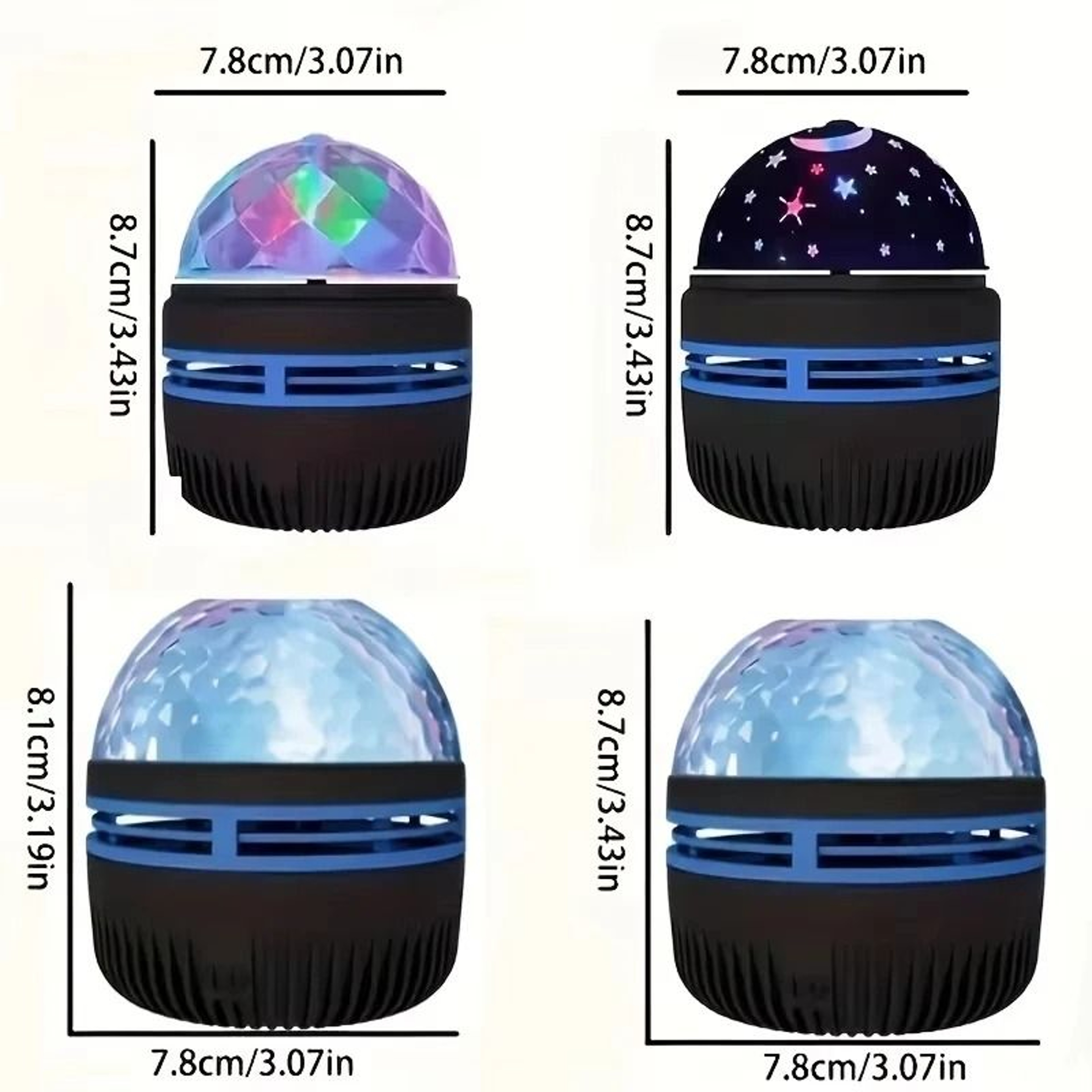 Star Galaxy Projector Night Light Ocean Wave Bedroom Ambient Lamp 8