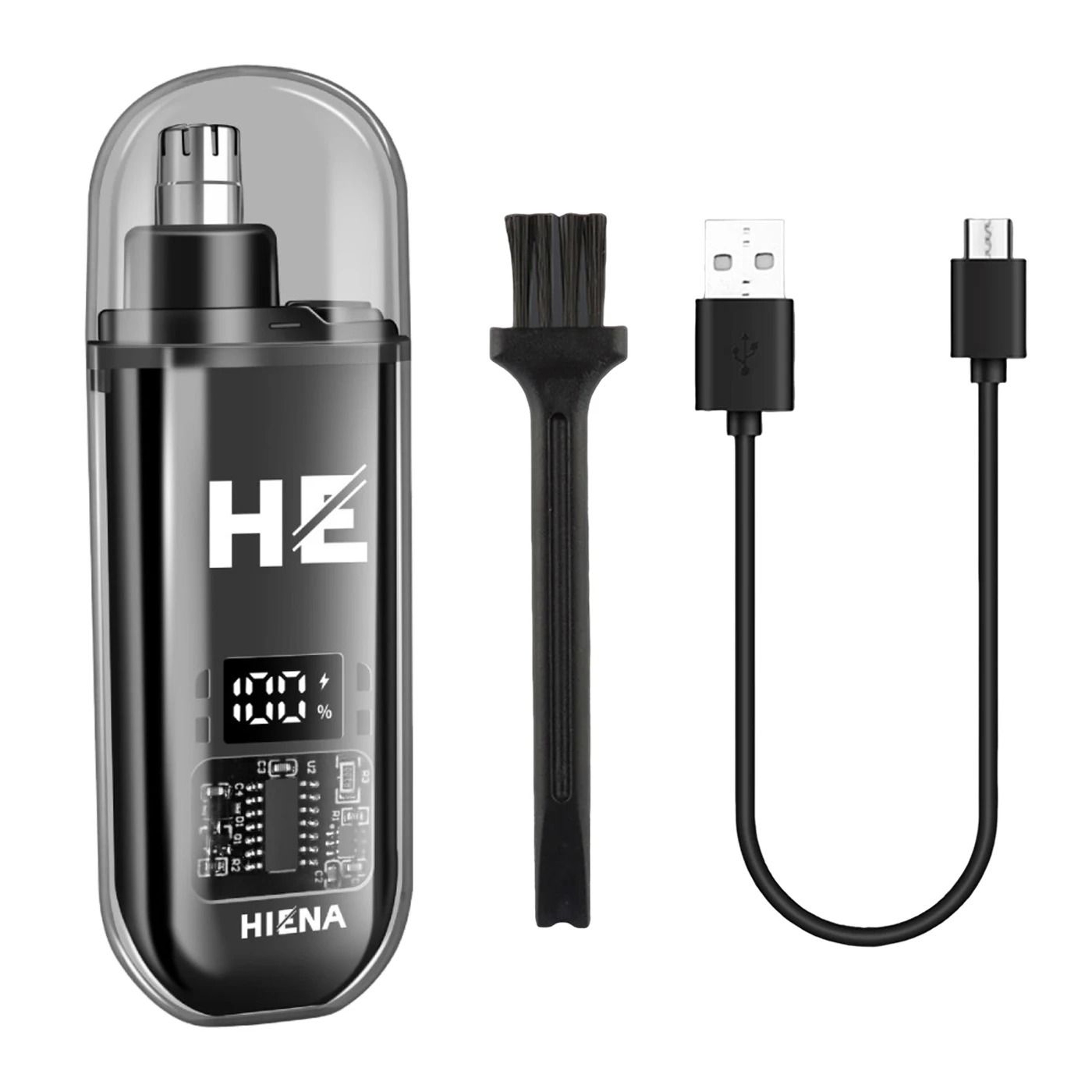 HIENA Electric Nose Hair Trimmer Rechargeable Mini Nose And Ear Grooming Tool 3