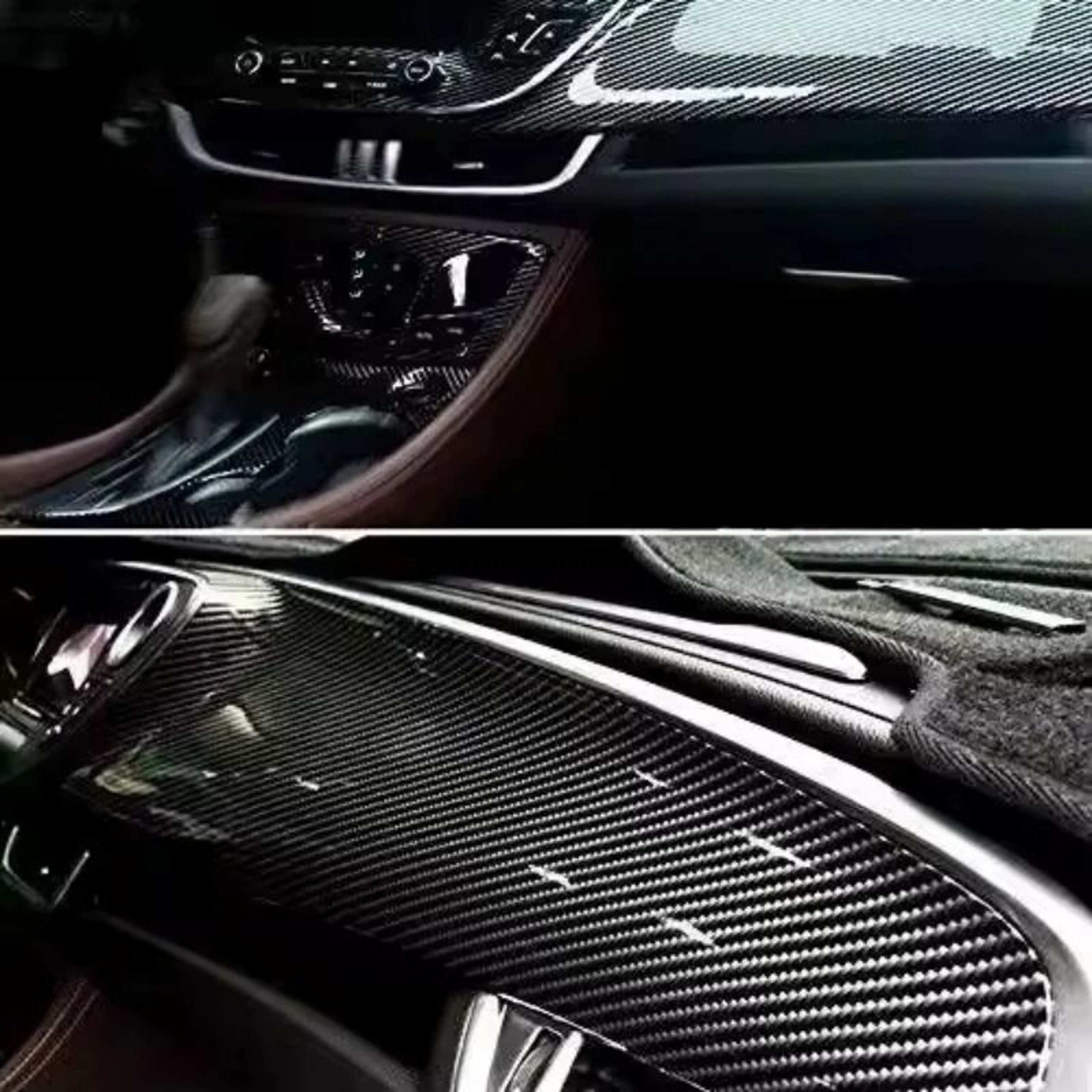 7D Carbon Fiber Vinyl Wrap Glossy Car Styling Film Roll 6