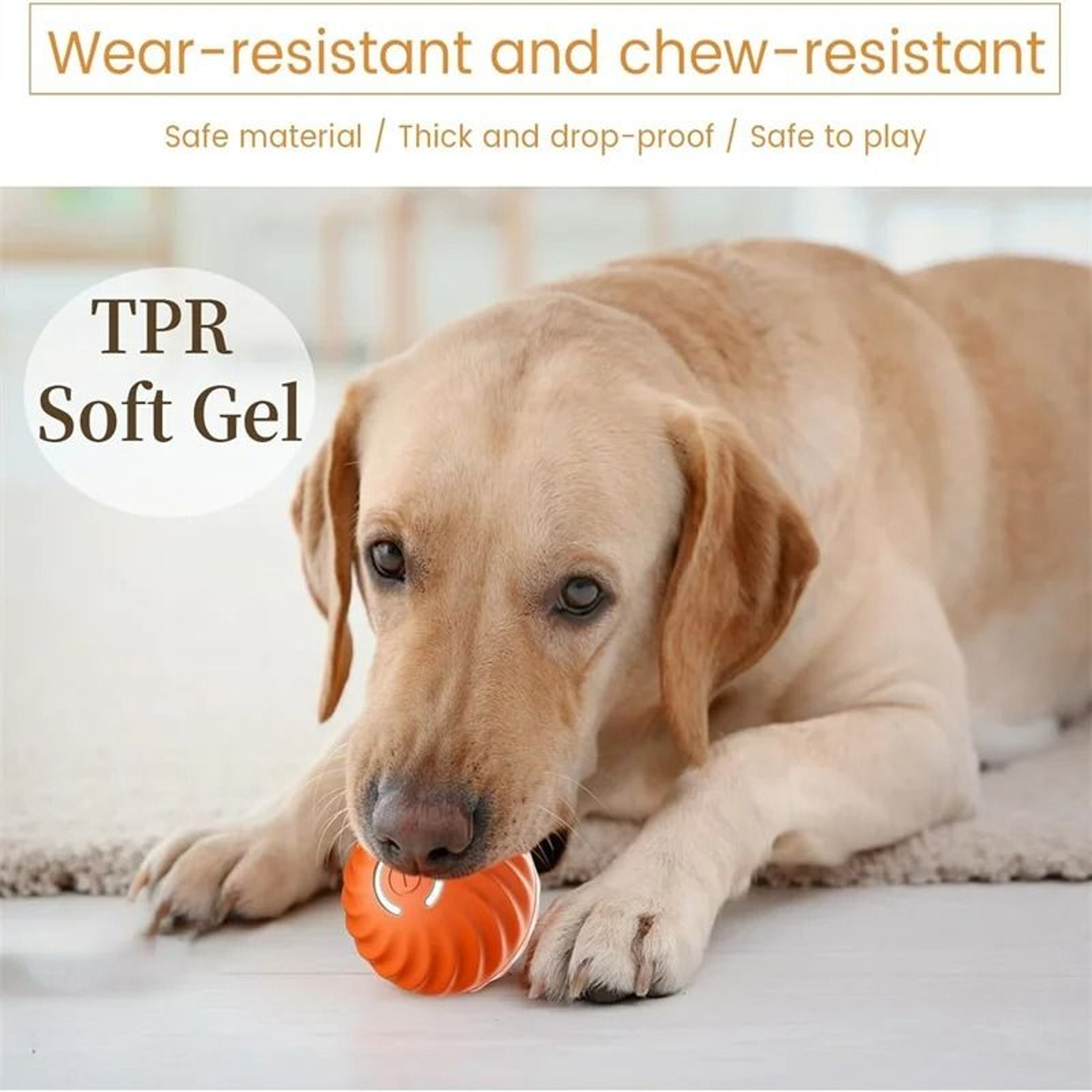 Smart Interactive Dog Toy Ball Automatic Moving Electronic Pet Toy 0