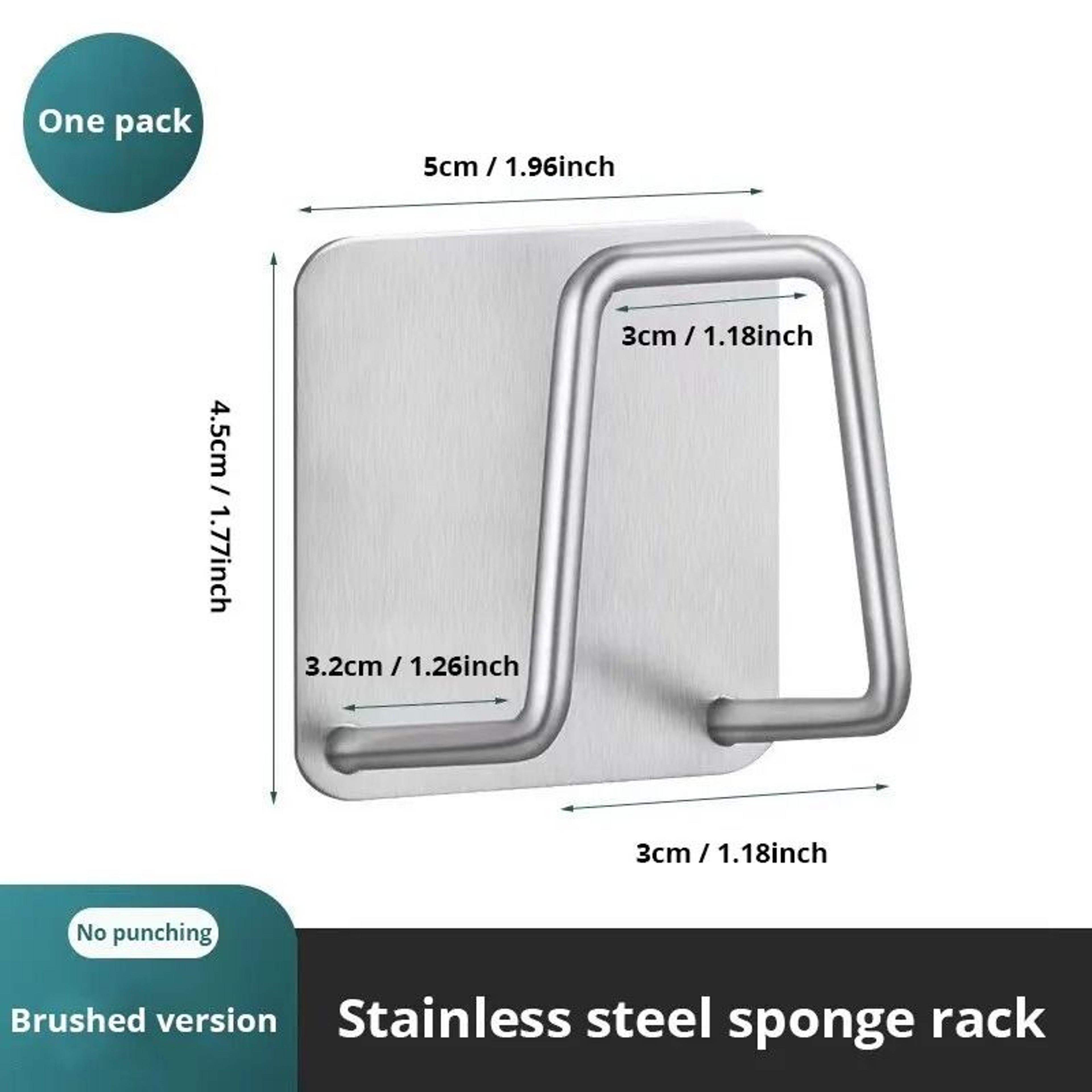 Stainless Steel Sink Sponge Rack Kitchen Sink Organizer Holder 2