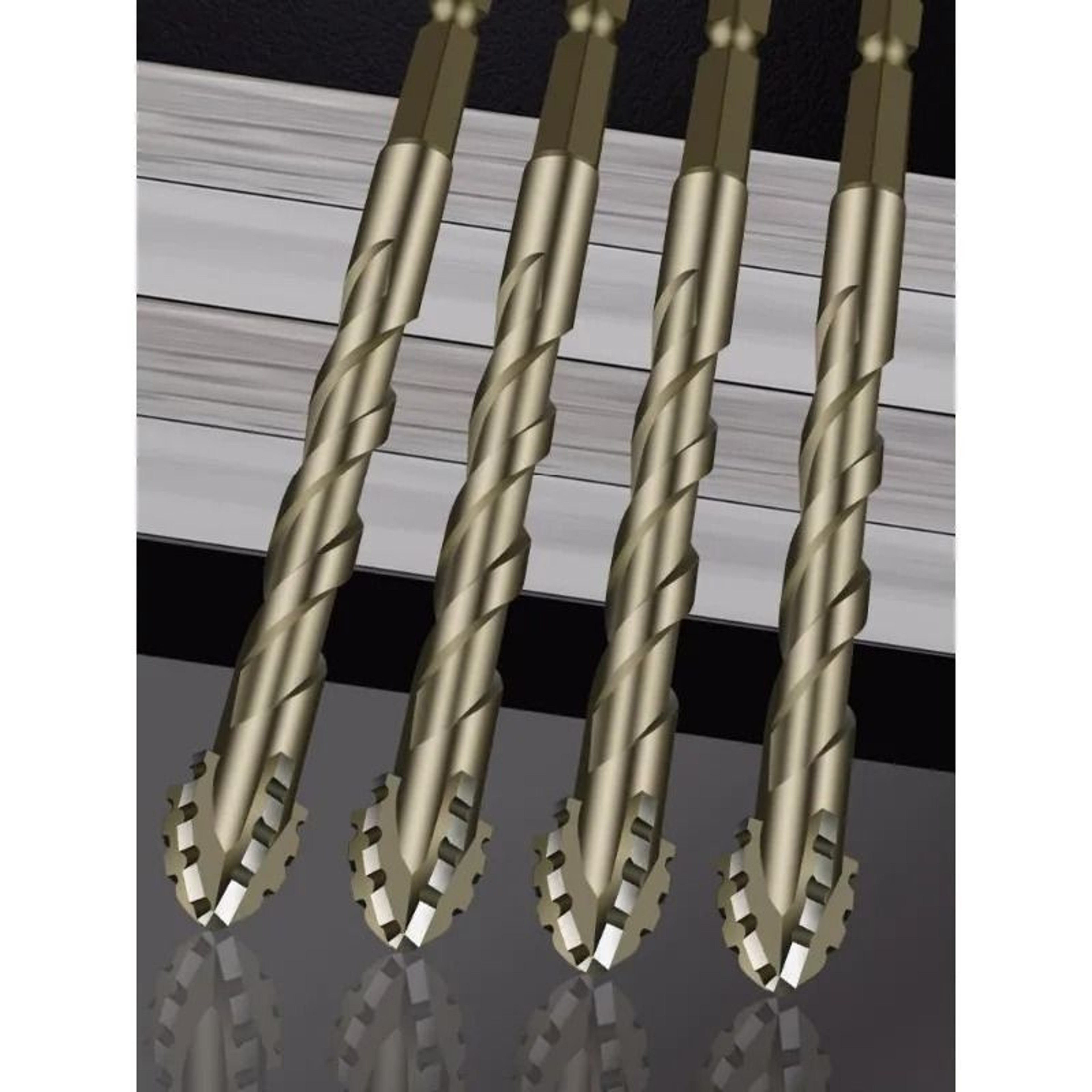 Four Edge Dry Drill Bit For Ceramic Tile Marble And Concrete Precision Cutting Tool 0