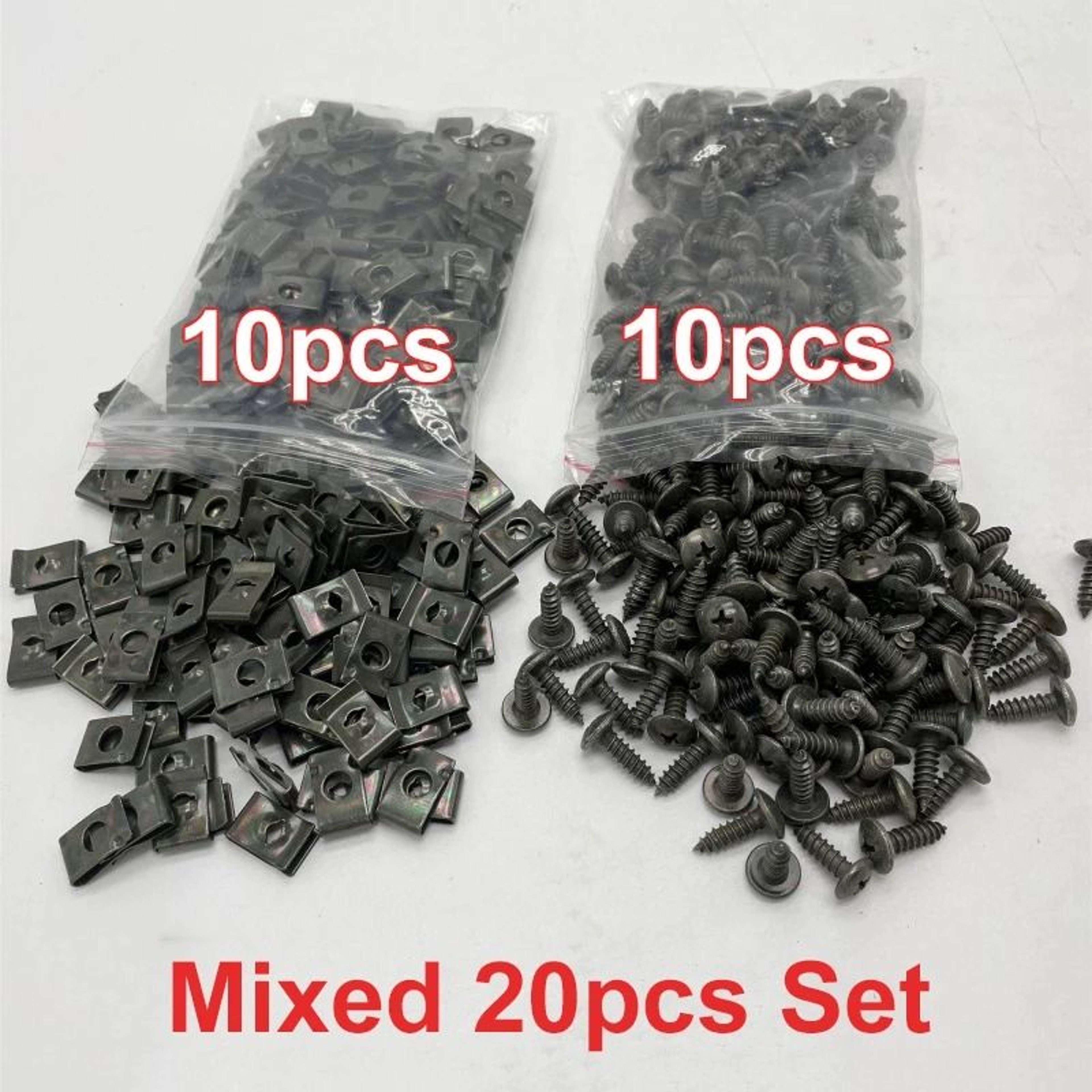 Self Tapping U Clip Screws Anti Rust Metal Fastener Kit For Cars And Motorcycles 6
